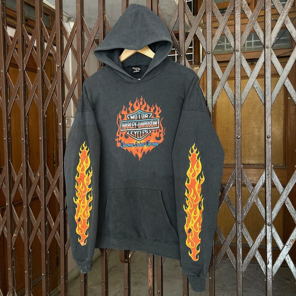 Harley Davidson Harley Davidson Chrome Sweet Chrome Flame Hoodie Size US L / EU 52-54 / 3 - 4 Thumbnail