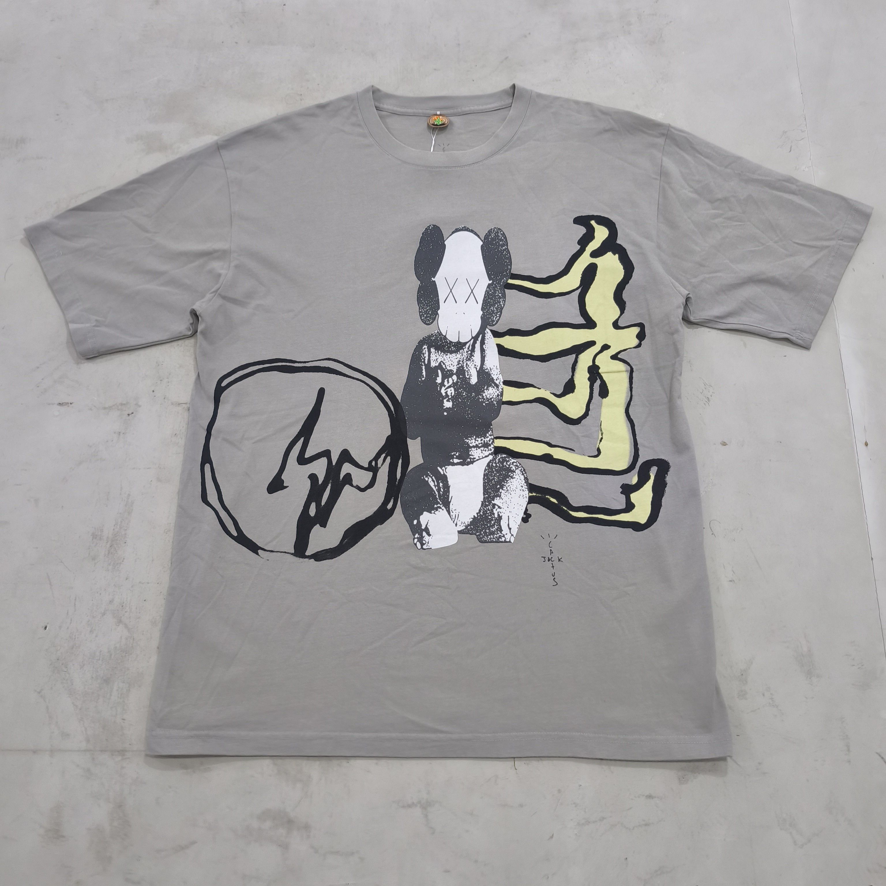 Fragment Design × Kaws × Travis Scott Travis Scott Cactus Jack + Kaws For Fragment Tee Size US XL / EU 56 / 4 - 1 Thumbnail