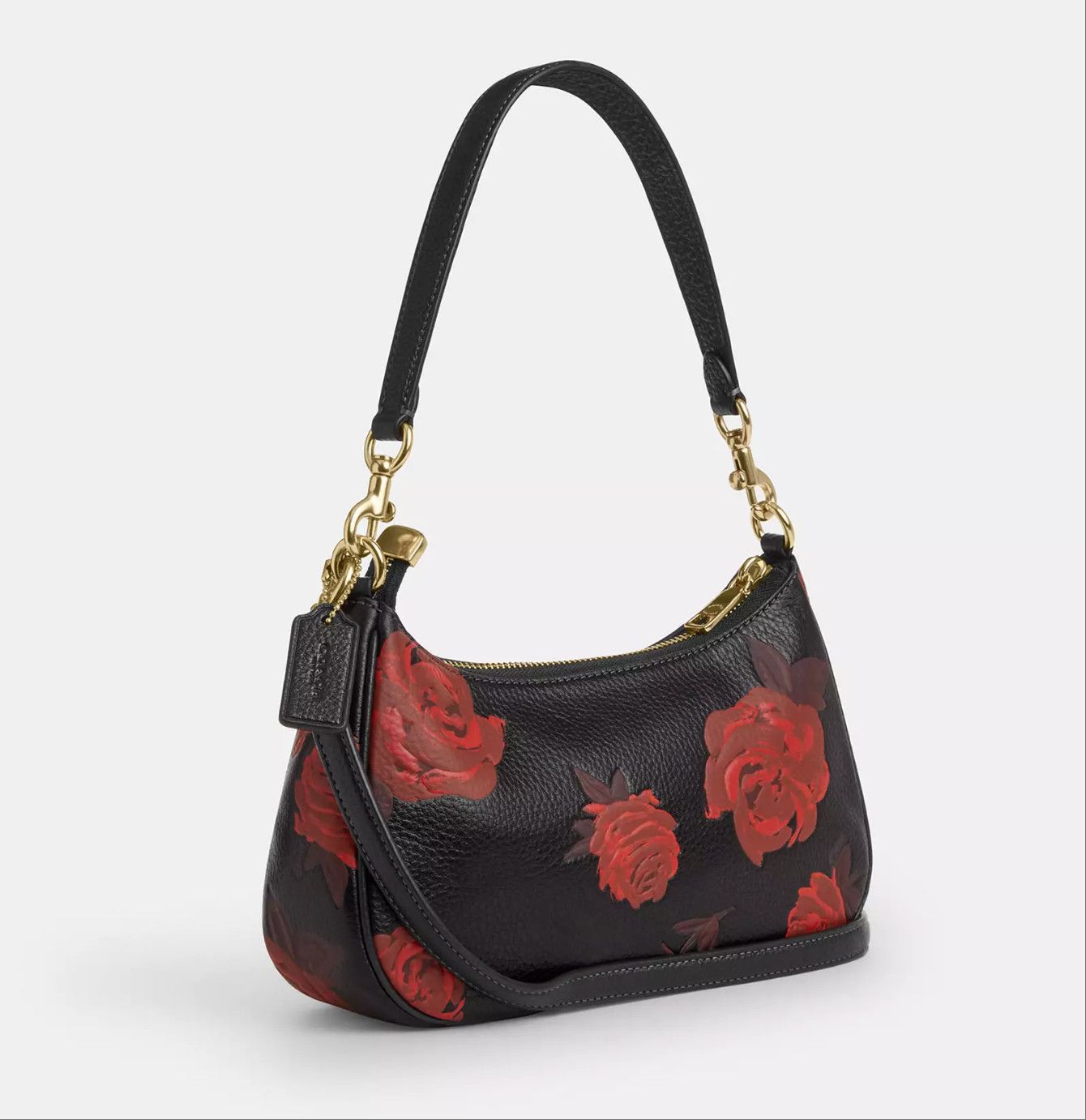 Coach NWT Coach Teri Shoulder Bag With Floral Print CCE28 Size ONE SIZE - 12 Thumbnail