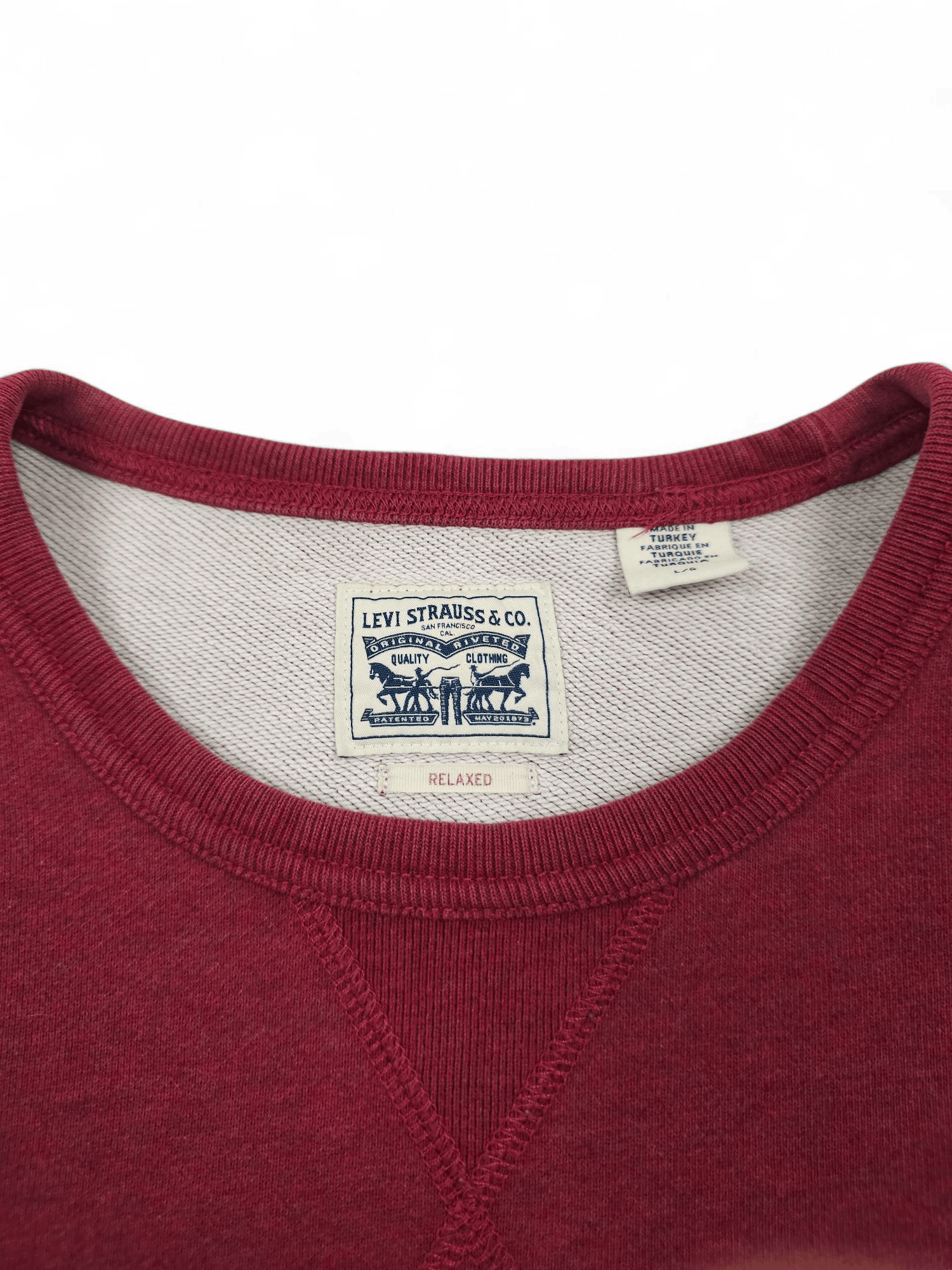 Levi's 💎 90's Vintage Levi's Relaed Boxy Crewneck Sweatshirt Y2K Size US L / EU 52-54 / 3 - 4 Thumbnail