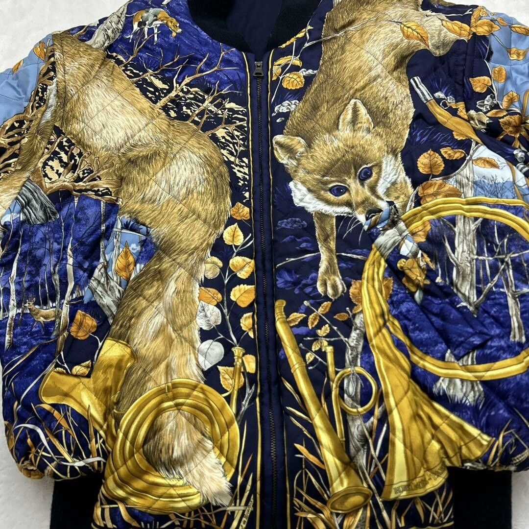 Hermes hermes reversible silk ma-1 flight jacket Size US L / EU 52-54 / 3 - 5 Thumbnail