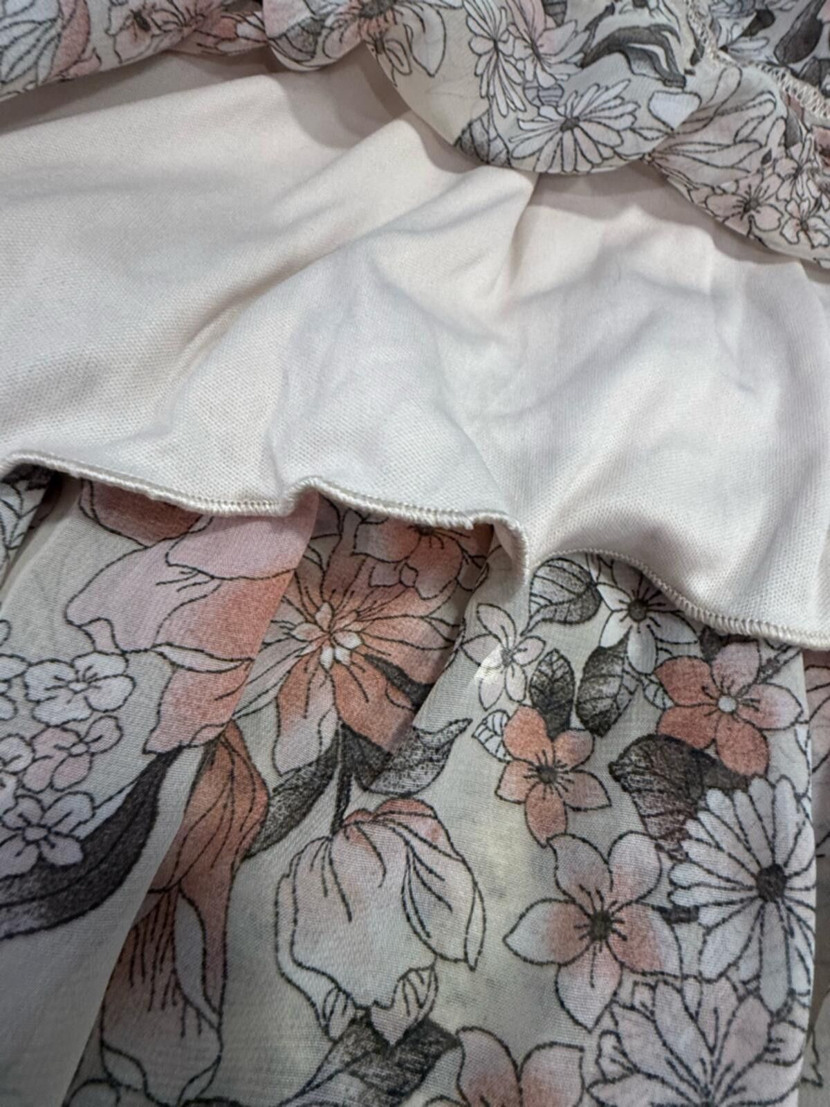Other Kate and Lily neutral floral tiered maxi dress SZ 10 Size L / US 10 / IT 46 - 5 Thumbnail