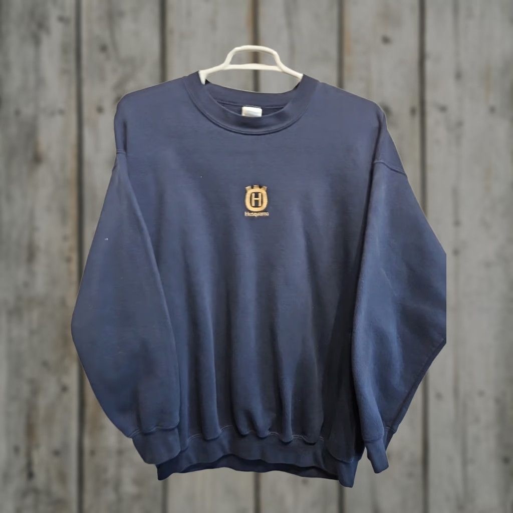 Vintage Vtg Husqvarna Chainsaw Logging Logger Crewneck Work Trucker Sweatshirt Mens XL Size US XL / EU 56 / 4 - 1 Thumbnail