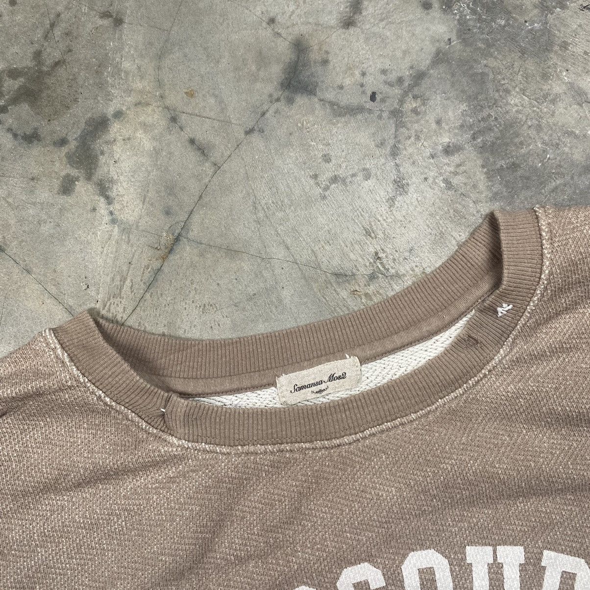 Designer × Japanese Brand Samansa Mos2 Missouri State Baggy Boxy Crewneck Size ONE SIZE - 5 Thumbnail