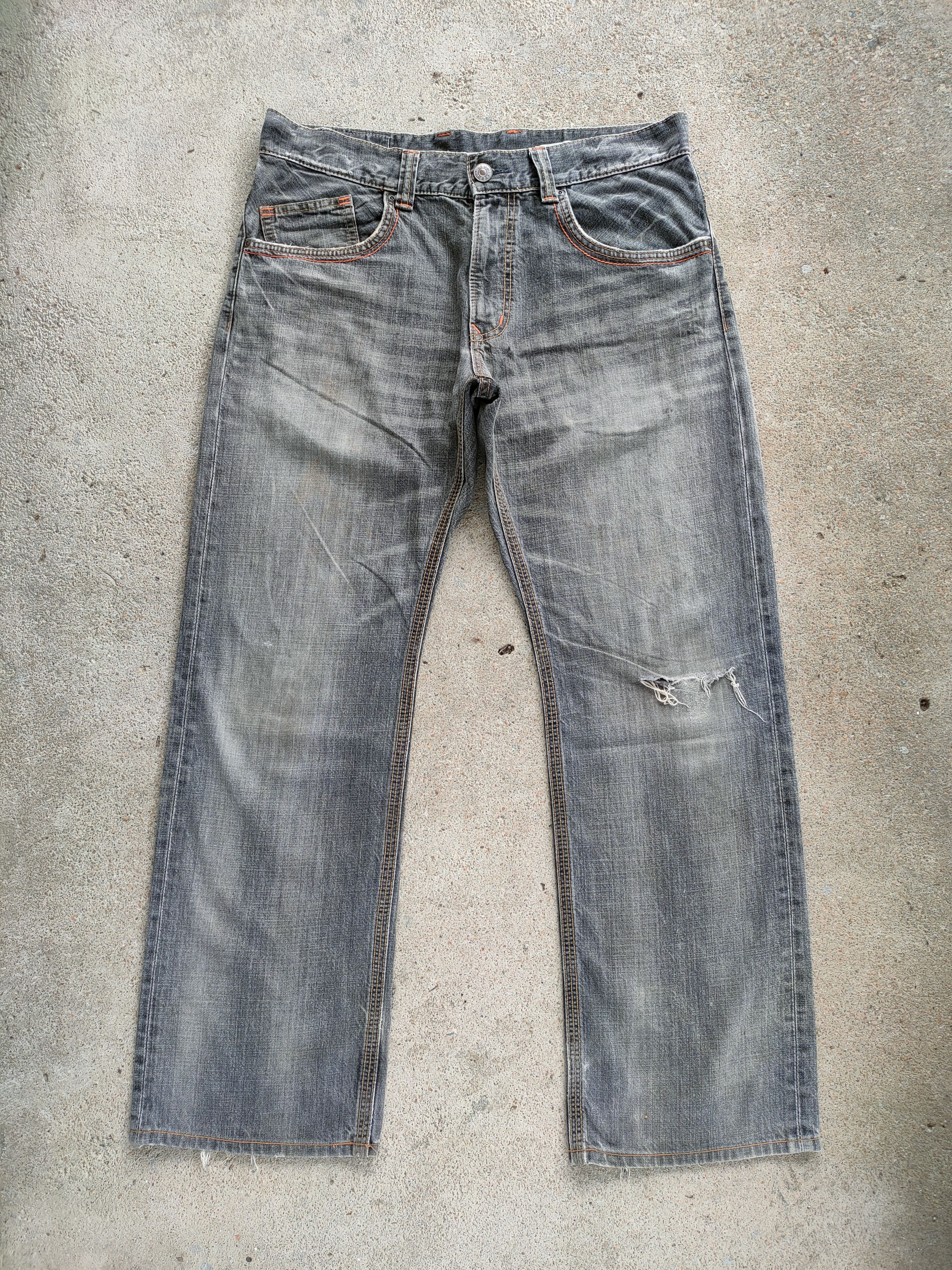 Edwin VINTAGE EDWIN 404 FADED BLACK RIPPED JEANS DENIM PANTS Size US 36 / EU 52 - 1 Thumbnail