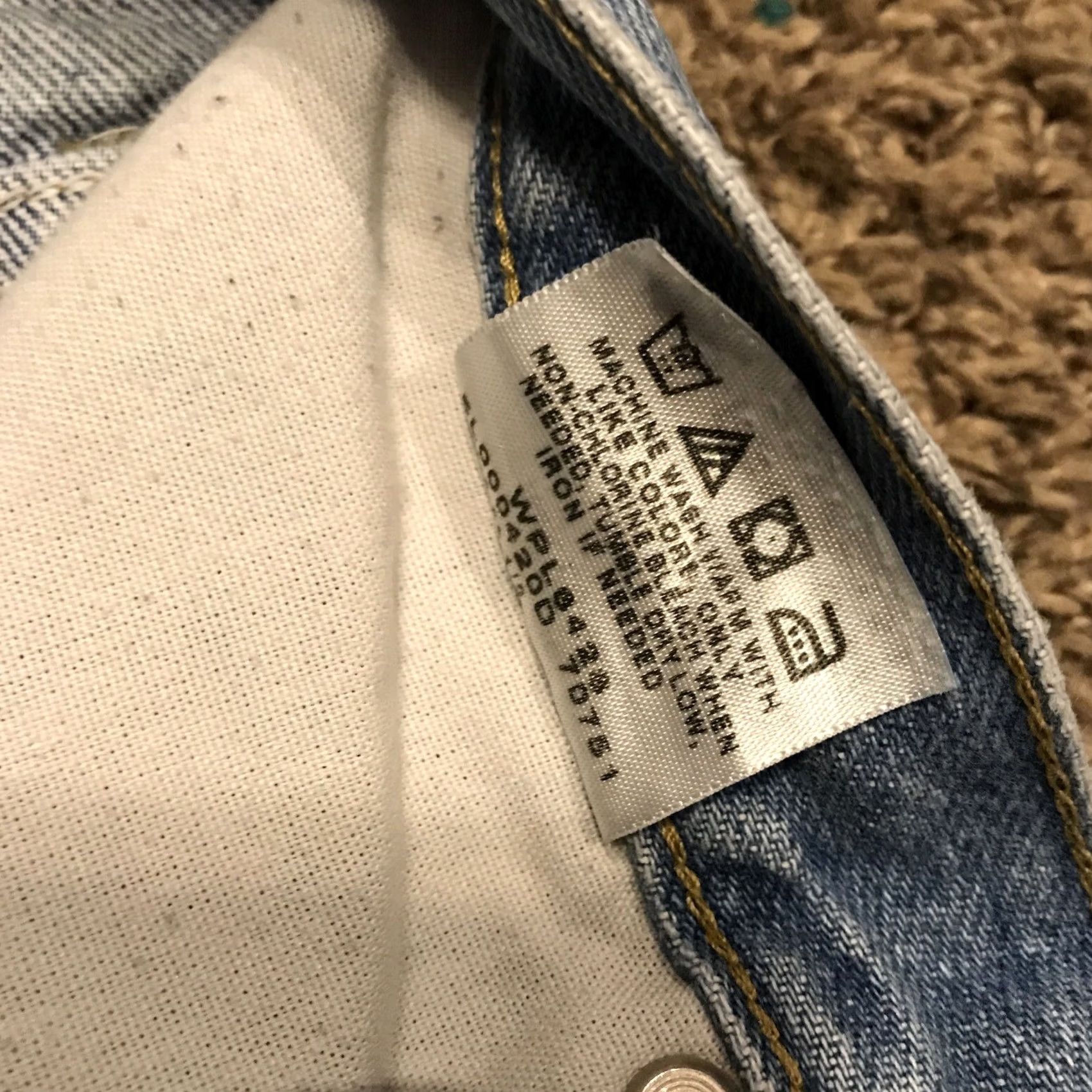 Denime VINTAGE Denim Riders Jeans Womens 16P Cotton Blue Jeans A36 High Rise 90s Mom Style Petite Womens Size 38" / US 16 / IT 52 - 3 Thumbnail