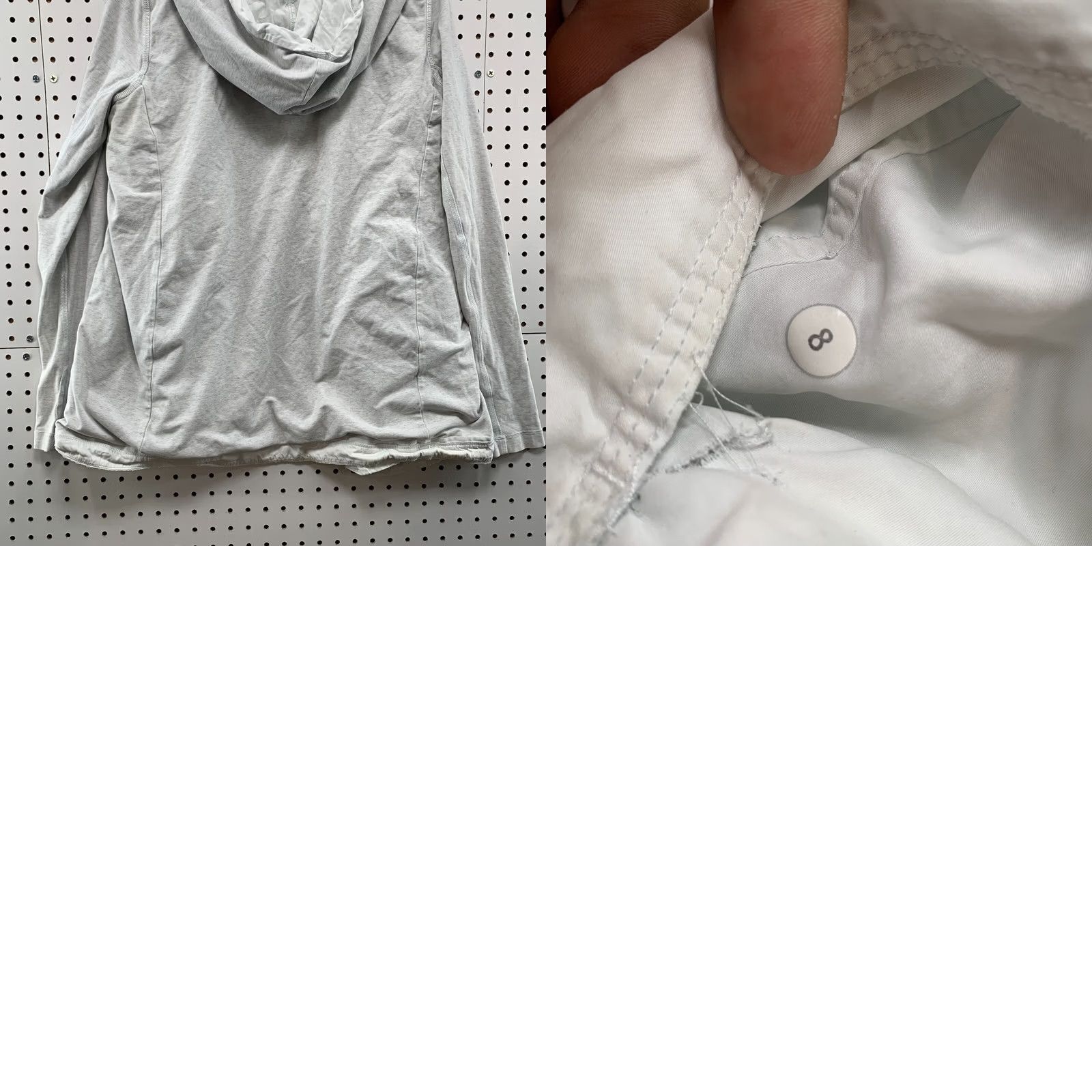 Lululemon Lululemon Hooded Wrap Sweatshirt Womens Size 8 Gray Casual Work Out Size M / US 6-8 / IT 42-44 - 11 Thumbnail