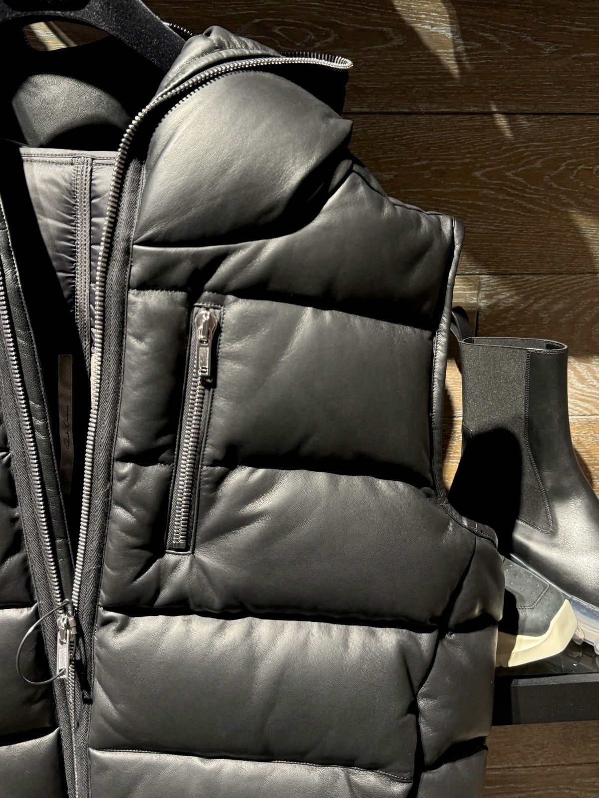 Rick Owens Last Size Rick Owens FW23 Luxor Leather Vest IT 52 Size US L / EU 52-54 / 3 - 2 Thumbnail