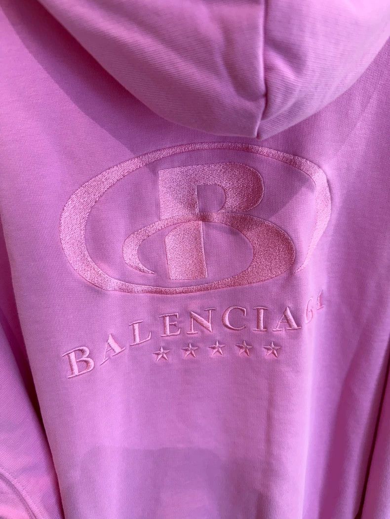 Balenciaga Balenciaga Pink hooded sweater Size US L / EU 52-54 / 3 - 4 Thumbnail