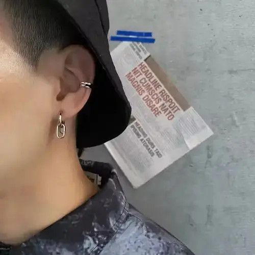 Other Retro punk earrings （1pairs） Size ONE SIZE - 3 Thumbnail
