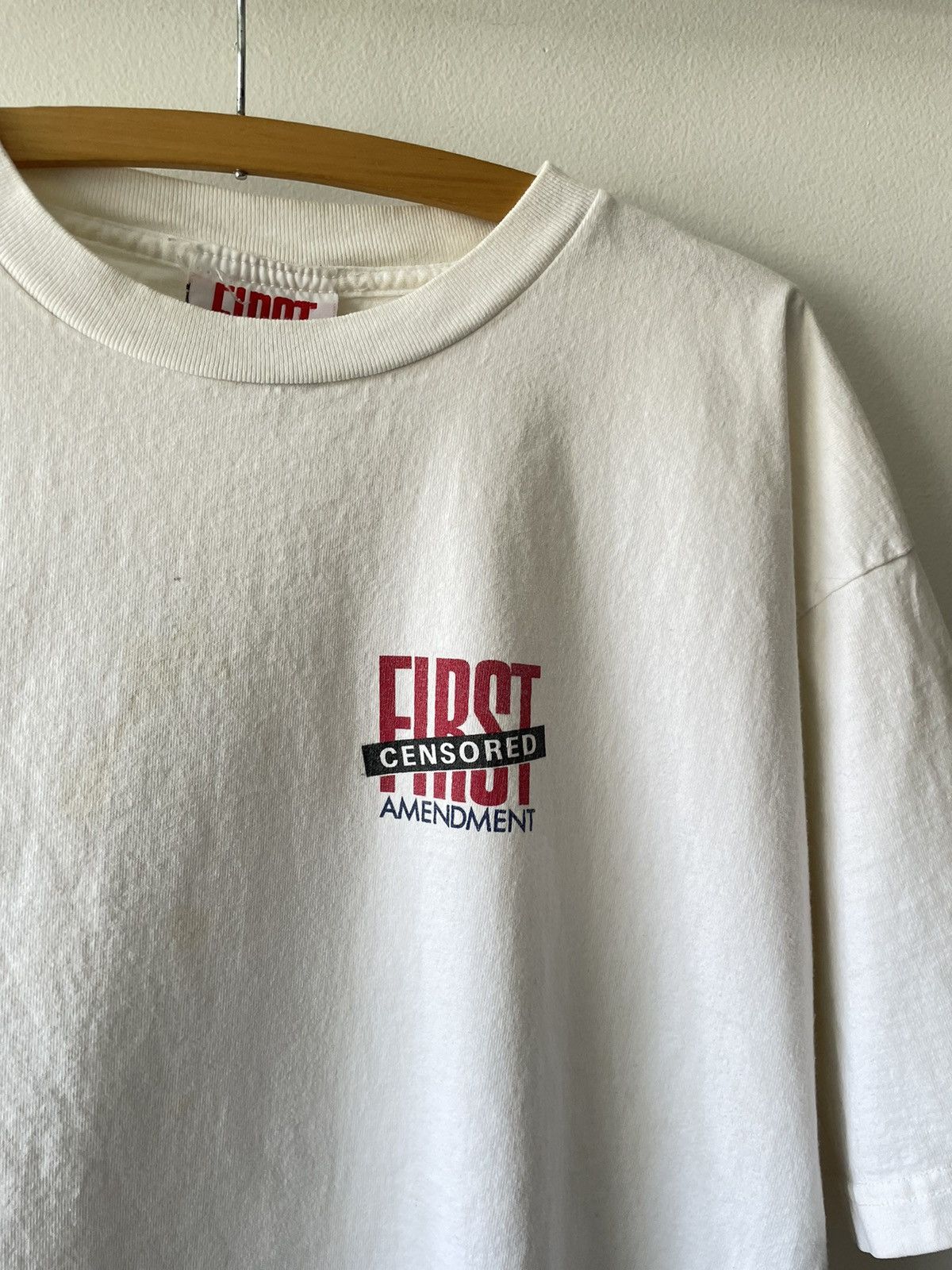 Vintage Crazy 90s SEX First Amendment Censored tee Size US XL / EU 56 / 4 - 2 Thumbnail