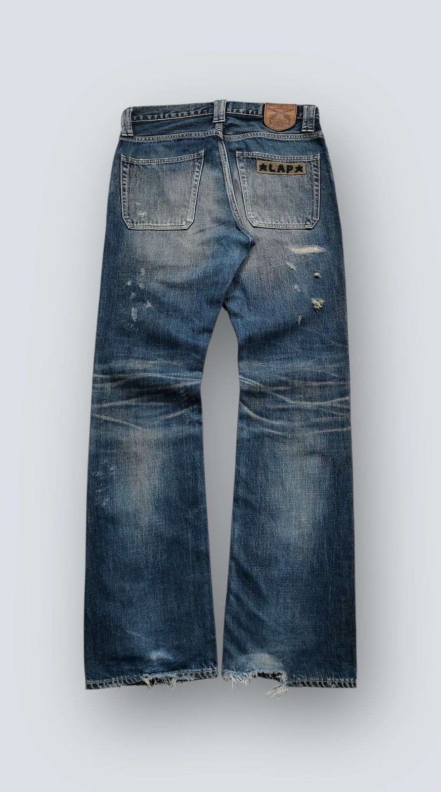Mastermind Japan Mastermind Roarguns Roar Cross Guns Distressed Denim Jeans Size US 32 / EU 48 - 9 Thumbnail