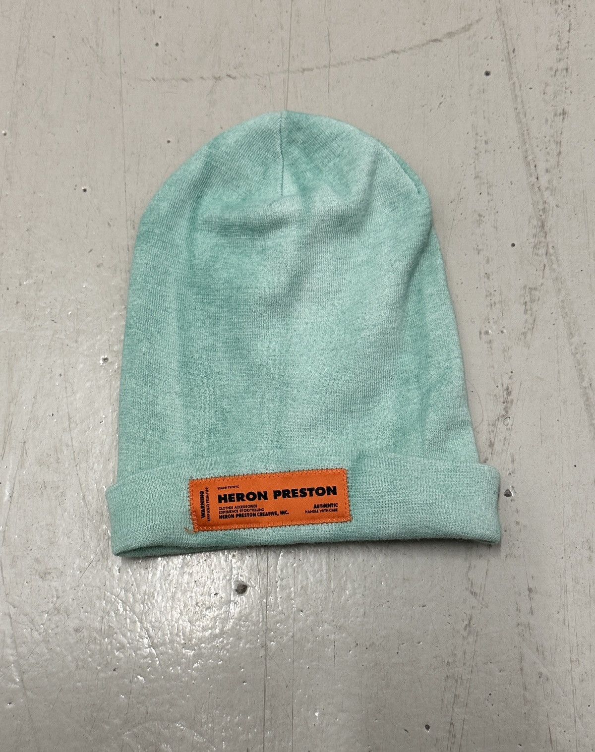 Heron Preston 🔥[SALE]🔥 Heron Preston Mint Wool Logo Beanie Size ONE SIZE - 1 Thumbnail