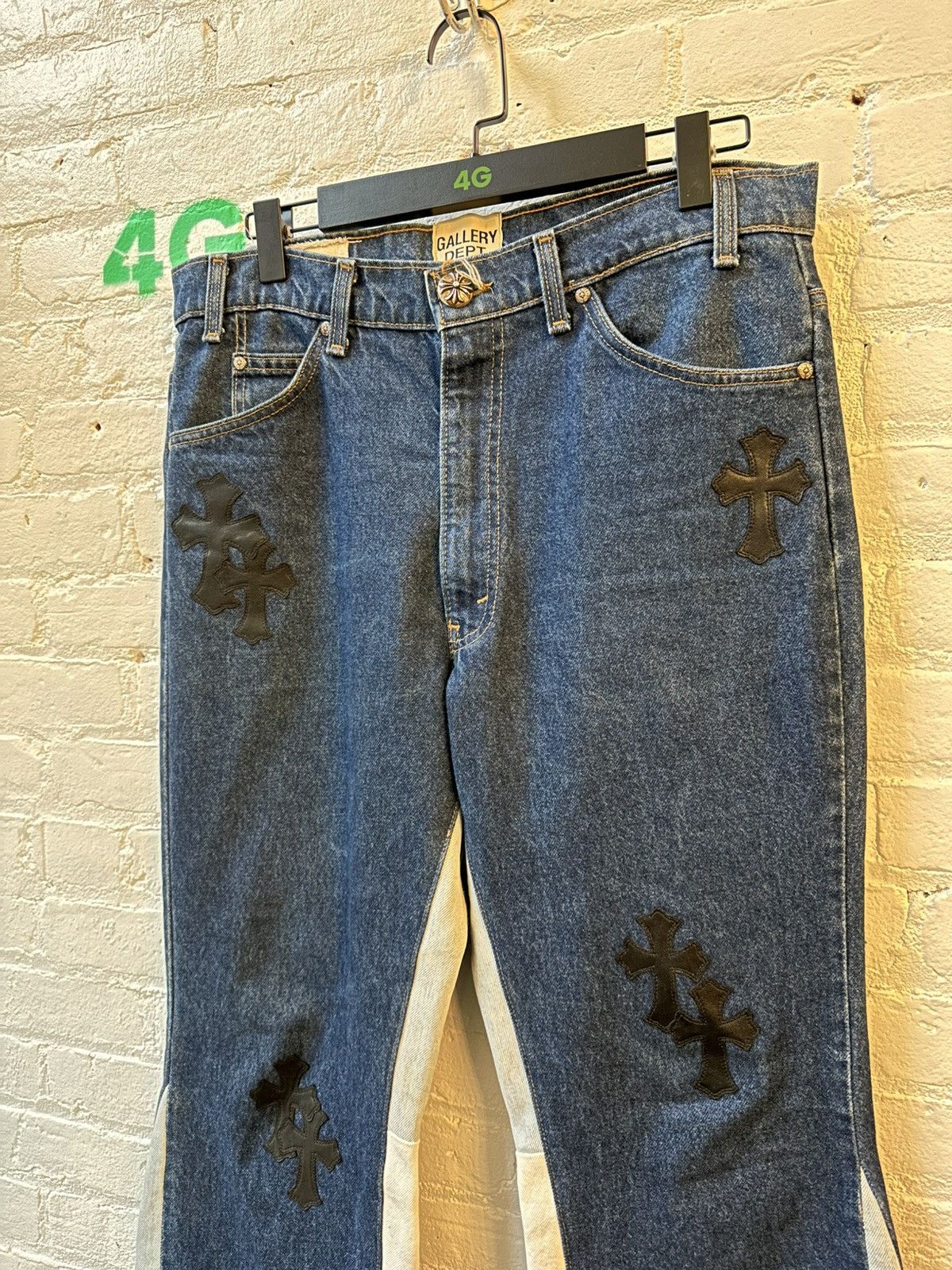 Chrome Hearts × Gallery Dept. × Levi's CHROME HEARTS FLARED GALLERY PATCH DENIM Size US 33 - 4 Thumbnail