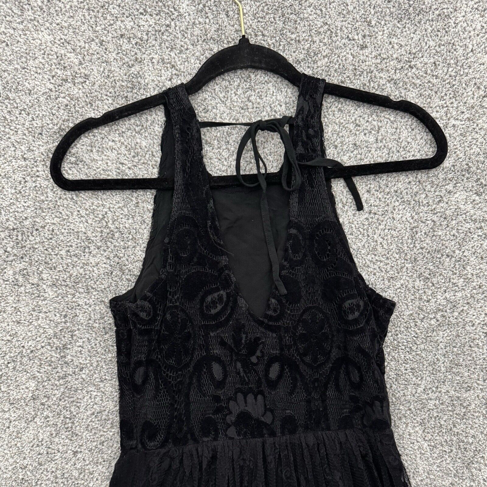 Hollister Hollister Dress M Velvet Lace Dark Fairy Grunge Romantic Size M / US 6-8 / IT 42-44 - 6 Thumbnail