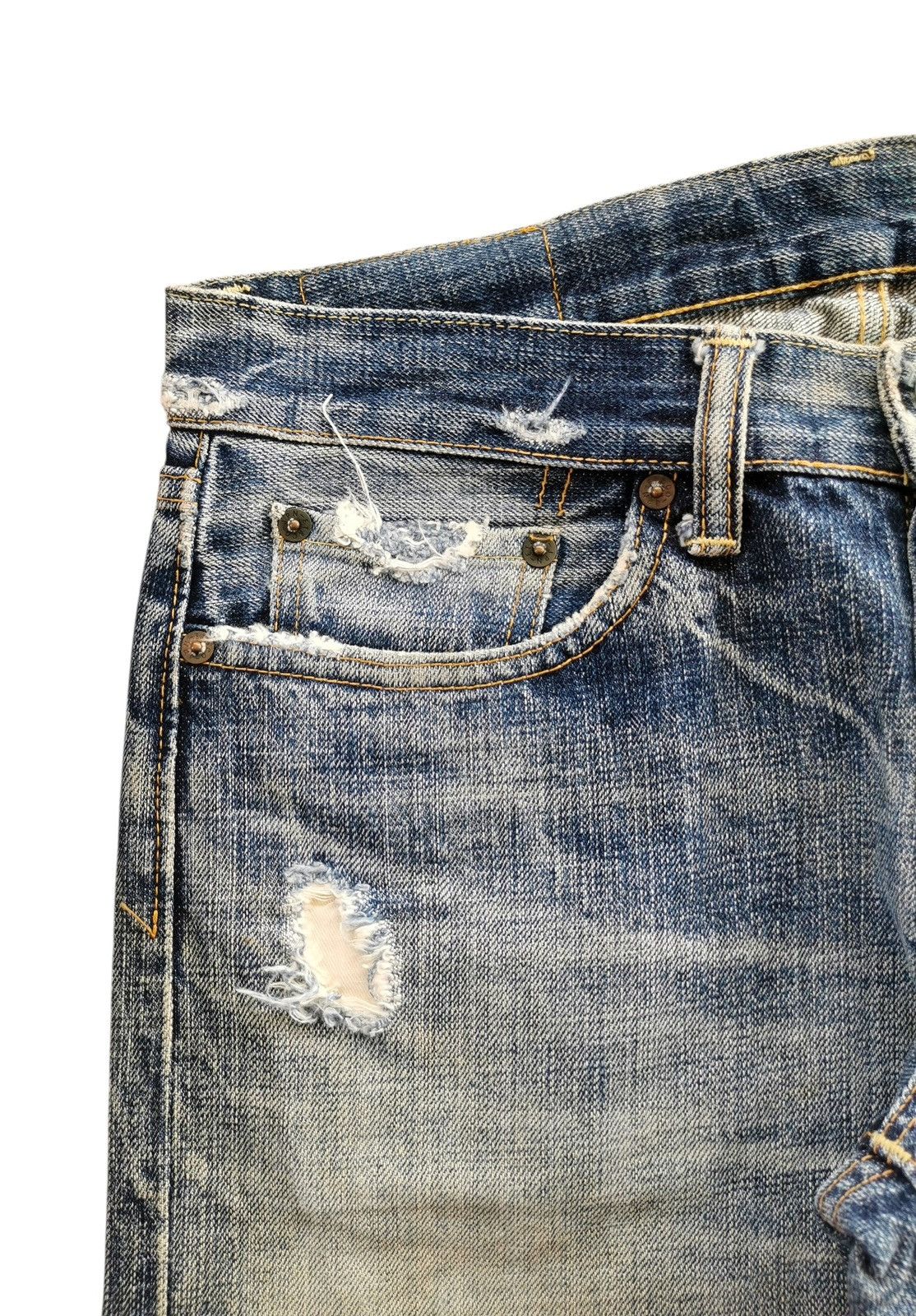 Eternal Vintage Eternal Distressed Flared Jeans 🔸Y143 Size US 30 / EU 46 - 7 Thumbnail