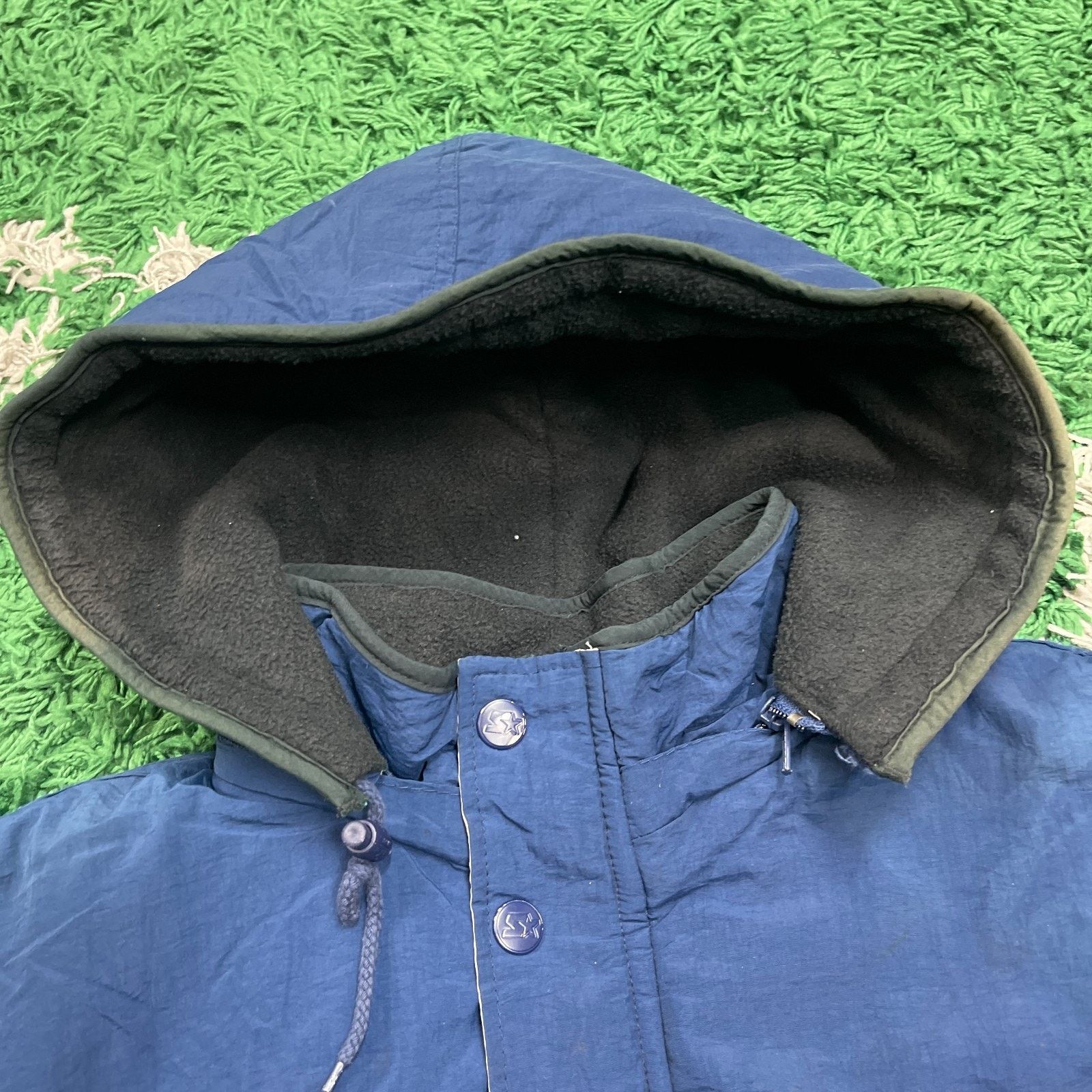 Starter × Vintage Vintage 90s Starter Puffer Parka Jacket blue grunge Medium Size US M / EU 48-50 / 2 - 4 Thumbnail