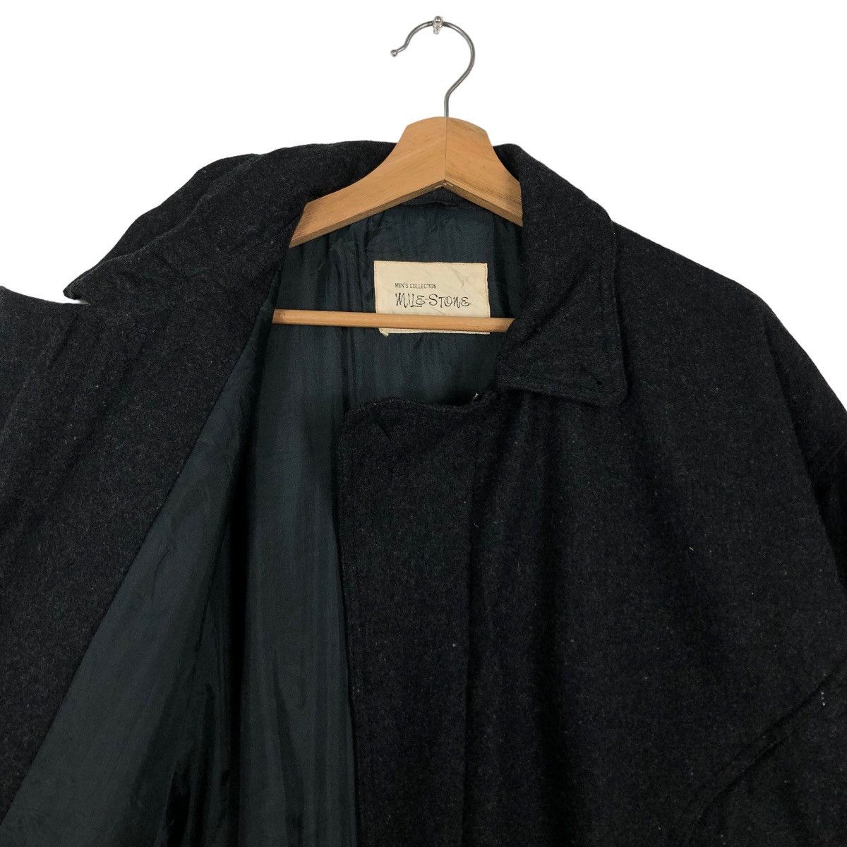 Japanese Brand Vintage Wool Bomber Jacket Riot Riot Mile Stone IsseyMiyake Size US L / EU 52-54 / 3 - 10 Thumbnail