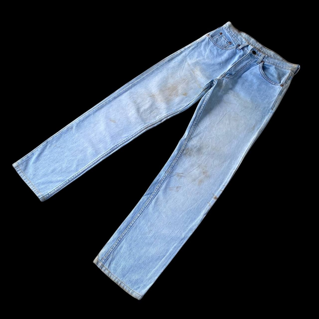 Levi's Vintage Clothing W28" VINTAGE LEVIS 503 YEAR 1989 LIGHTWASH DIRTY GRUNGE JEAN Size US 28 / EU 44 - 4 Thumbnail