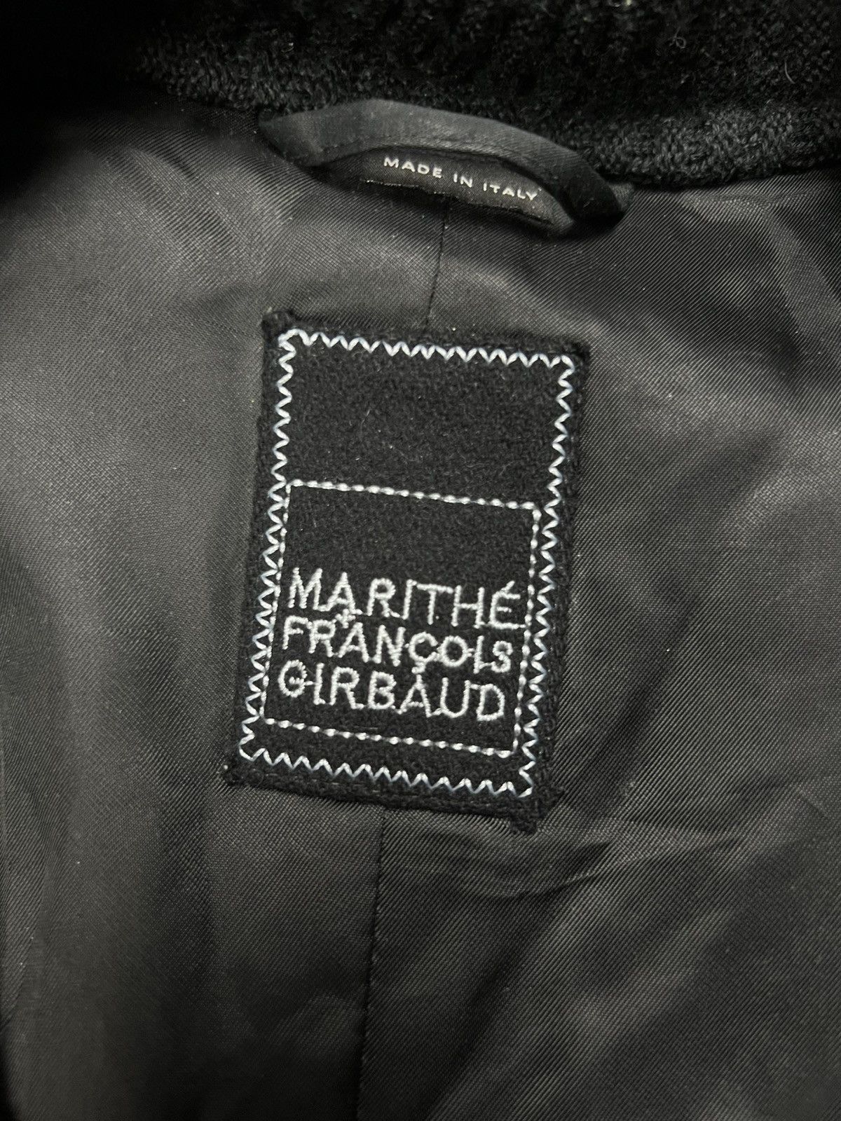 Marithe + Francois Girbaud Marithe Francois Girbaud womens wool coat scarf neck size L Size L / US 10 / IT 46 - 9 Thumbnail