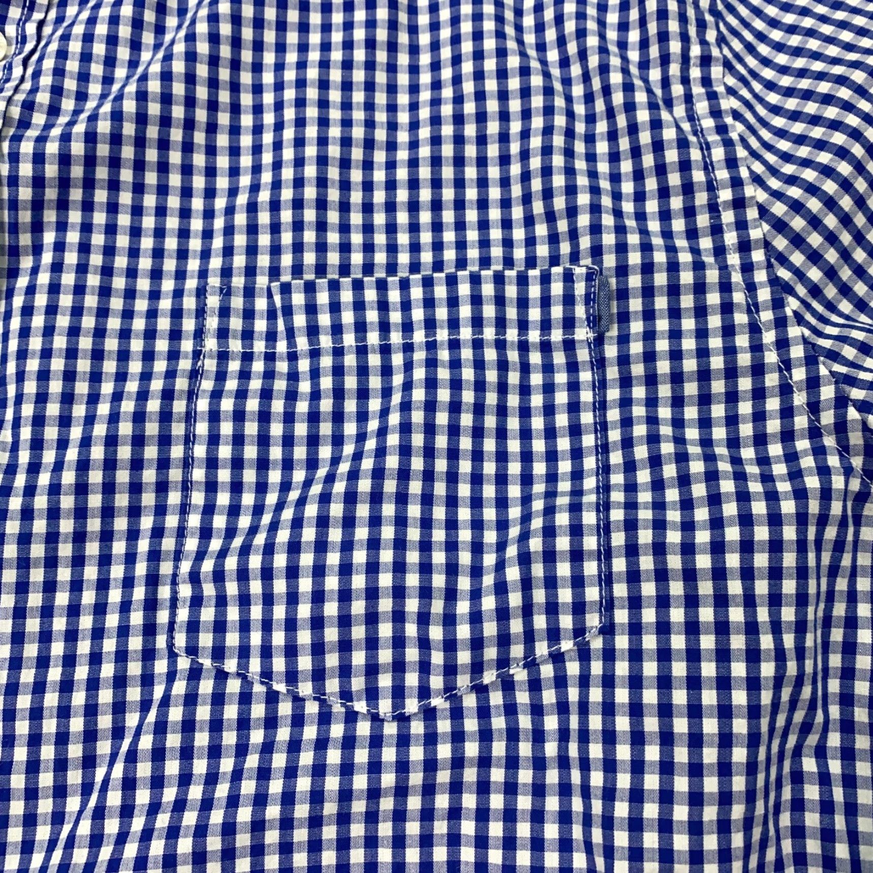 Footjoy VINTAGE FootJoy Shirt Mens L Blue Plaid Button-Down 90s Cowboy Western Style, Cotton Shirt Mens Large Blue, Long Sleeve, Button-Up, Regular Fit Size US L / EU 52-54 / 3 - 2 Thumbnail