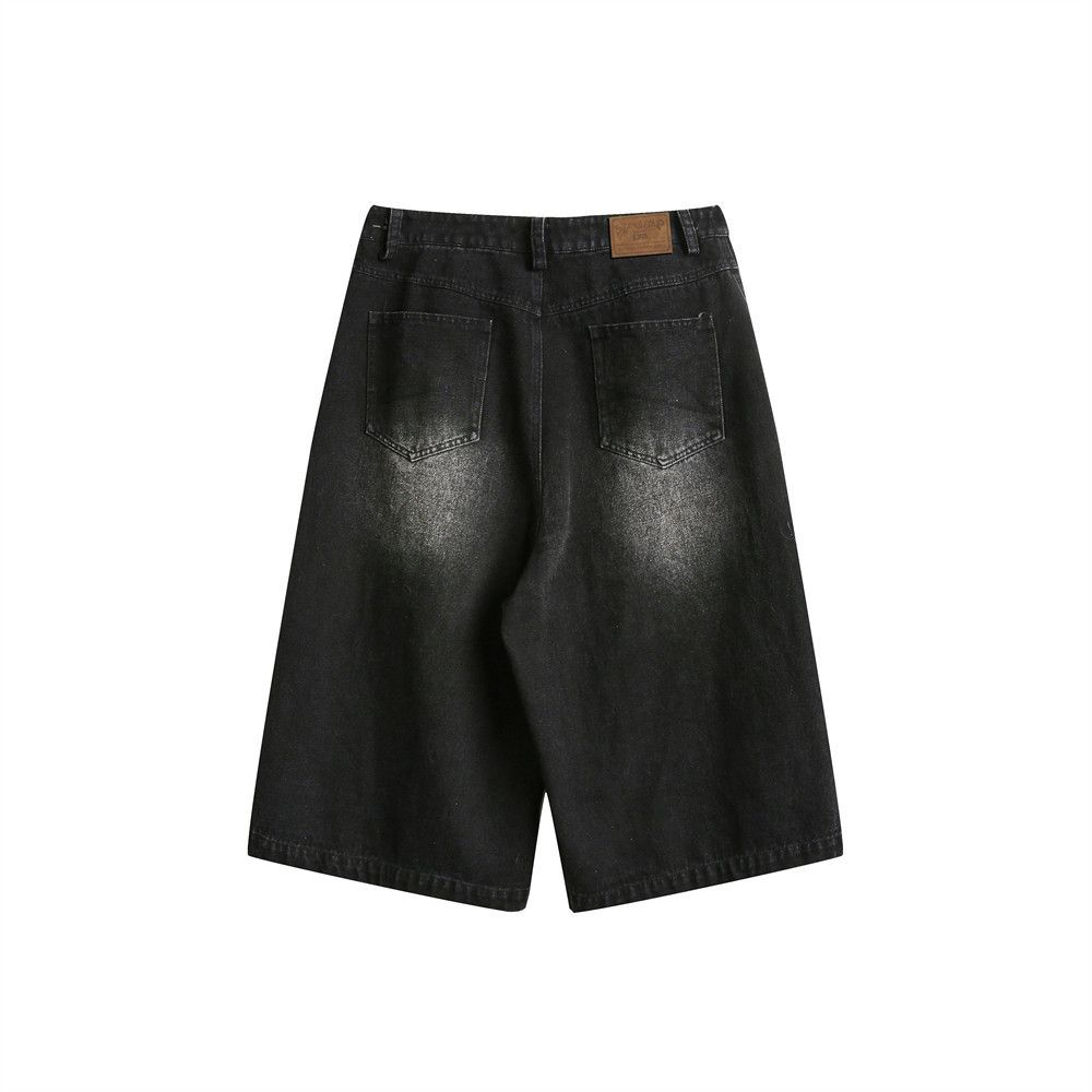 Japanese Brand × Jean American casual retro men's loose washed denim shorts Size US 32 / EU 48 - 5 Thumbnail