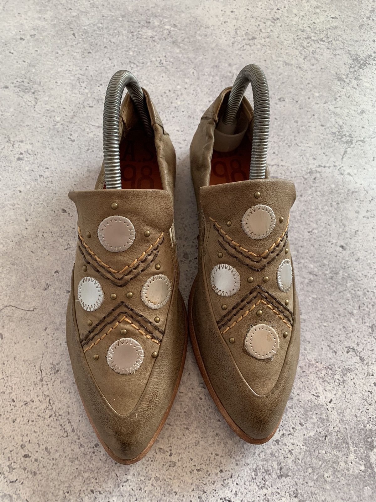 A.S.98 A.S.98 Airstep Soft Leather Slip On Loafers Brown 37sz Size US 7 / IT 37 - 14 Thumbnail