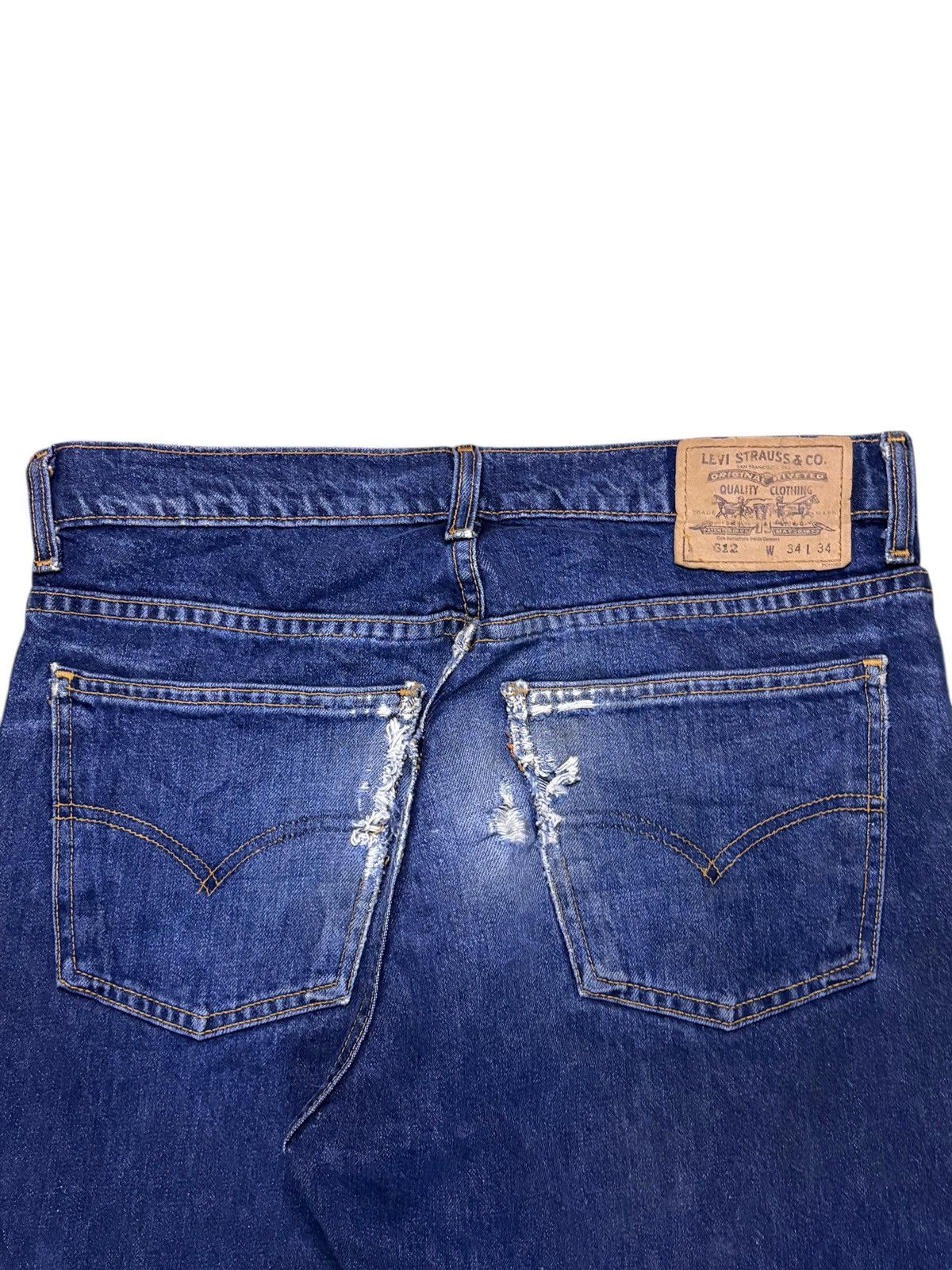 Levi's Vintage 80s Levis 612 Orange Tab Blue Wash Baggy Jeans Size US 32 / EU 48 - 10 Thumbnail