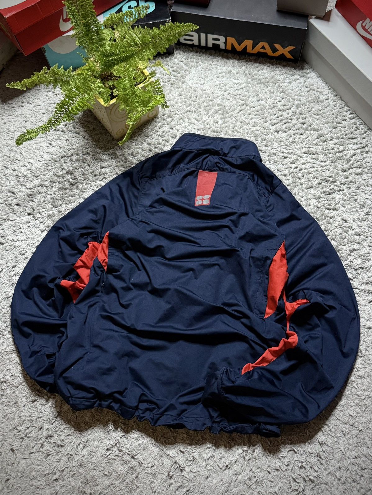 Nike 00s Nike Nylon Jacket Rare Drill Streetwear Swoosh Sport Tn Size US L / EU 52-54 / 3 - 6 Thumbnail