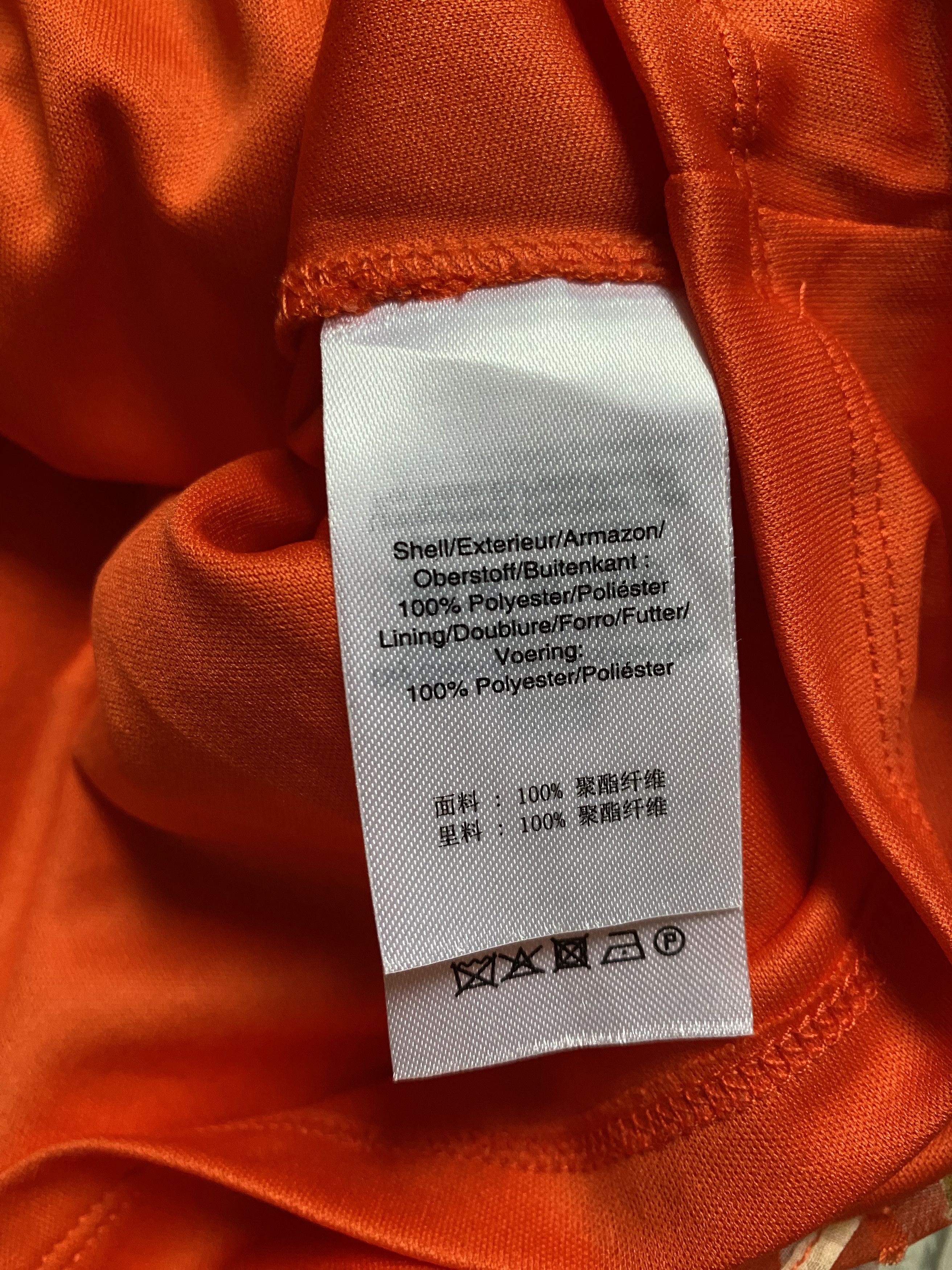 DKNY DKNY Orange Dress with Pink Flowers. Donna Karan New York Size S / US 4 / IT 40 - 6 Thumbnail