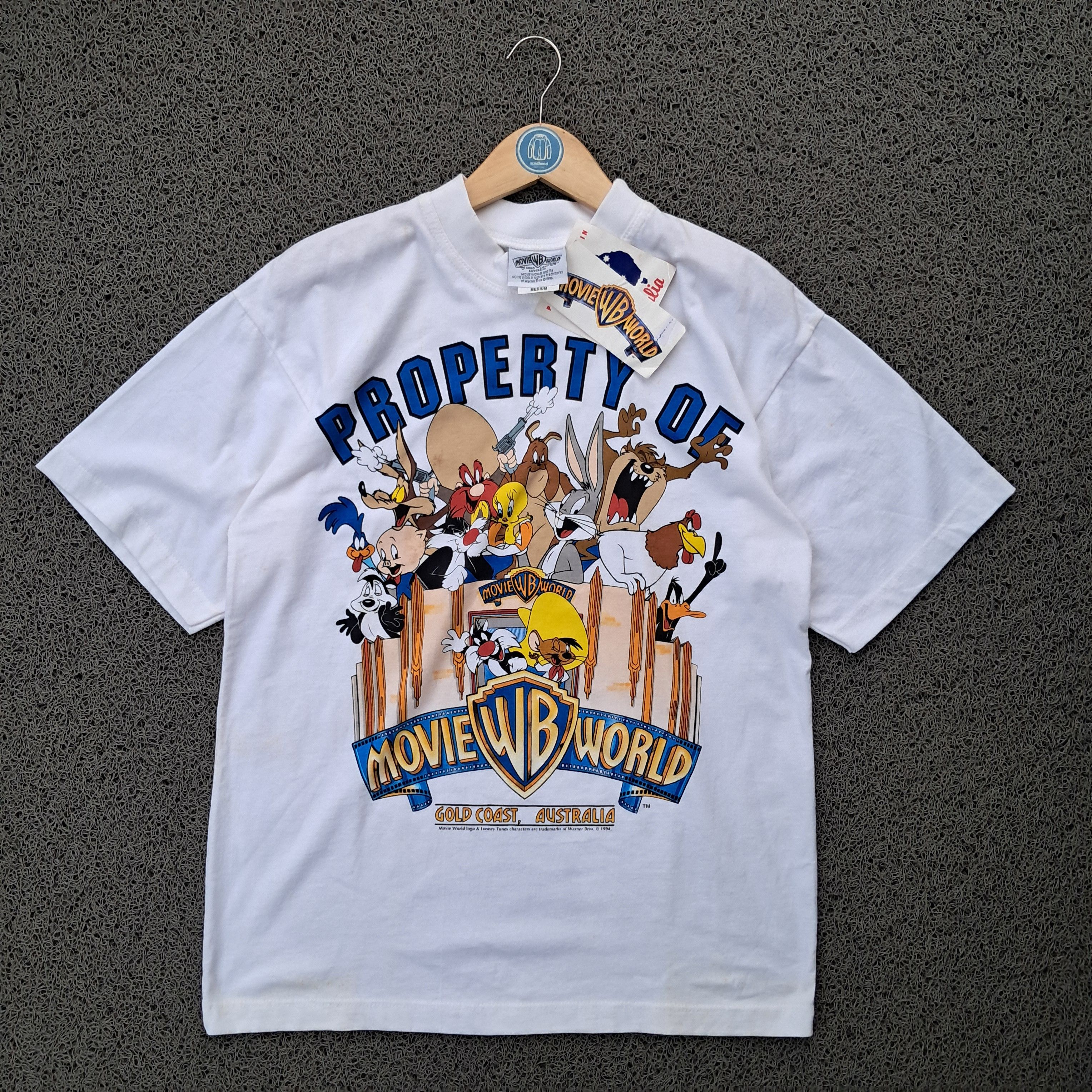 Warner Bros Vintage Tee Movie World WB Gold Coast Australia by WB "94 Size US M / EU 48-50 / 2 - 1 Thumbnail