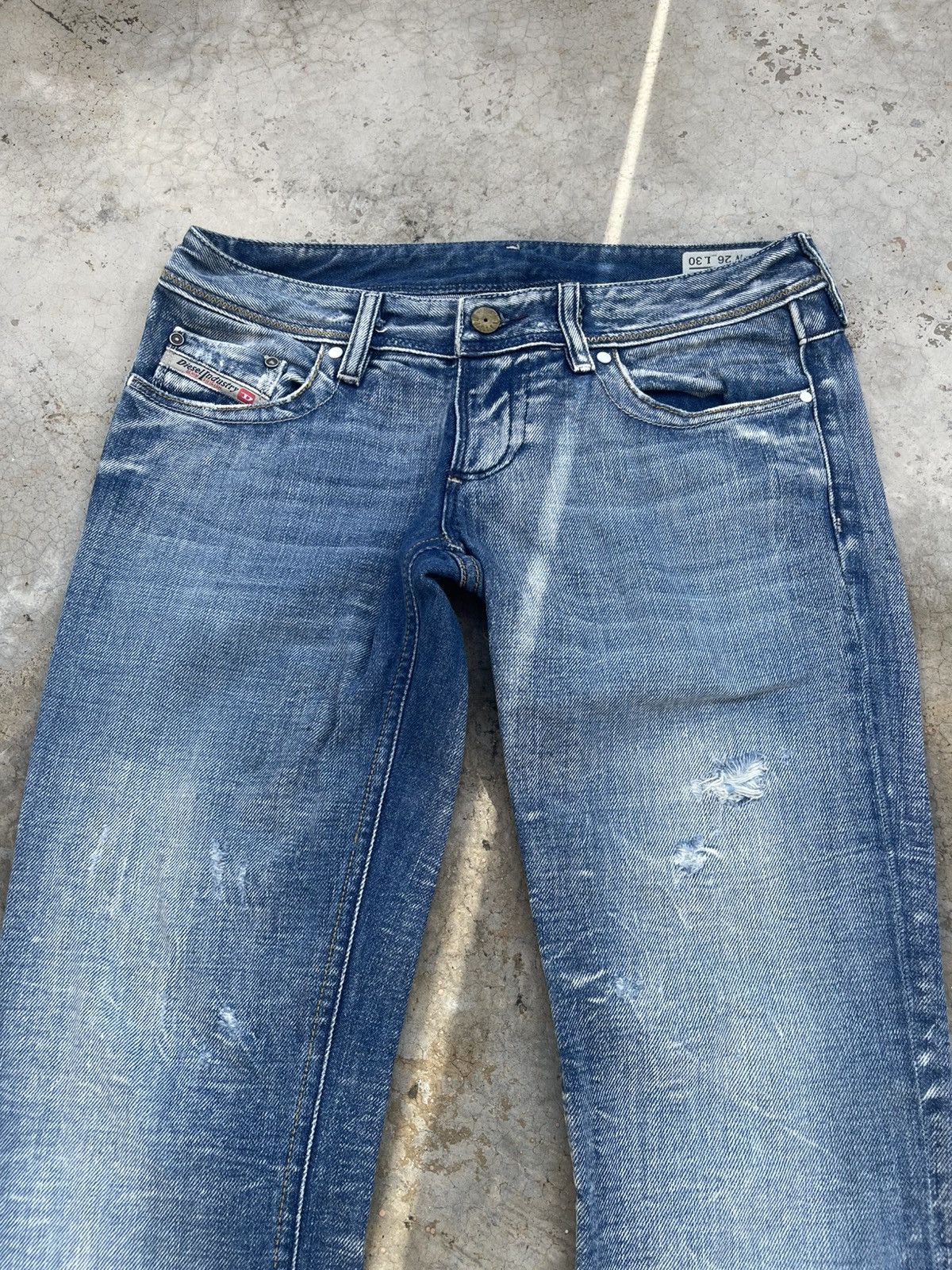 Diesel Vintage Diesel Lowky Distressed Denim s6 Size US 26 / EU 42 - 3 Thumbnail