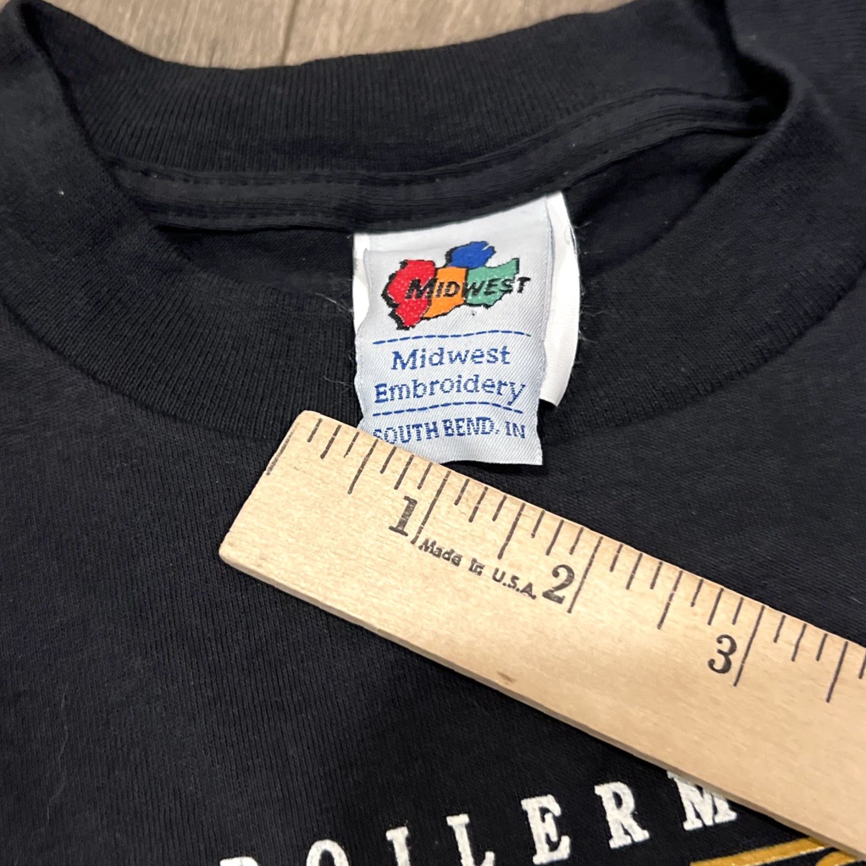 Vintage VINTAGE 90s Purdue Boilermakers T-Shirt Men’s Large Black Midwest Embroidery Single Stitch Cotton Size US L / EU 52-54 / 3 - 7 Thumbnail