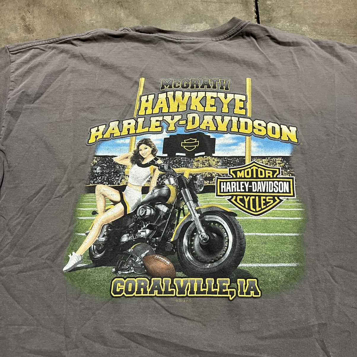Harley Davidson Vintage Harley Davidson Motorcycle Biker T shirt Hawkeye Size US XXL / EU 58 / 5 - 3 Thumbnail