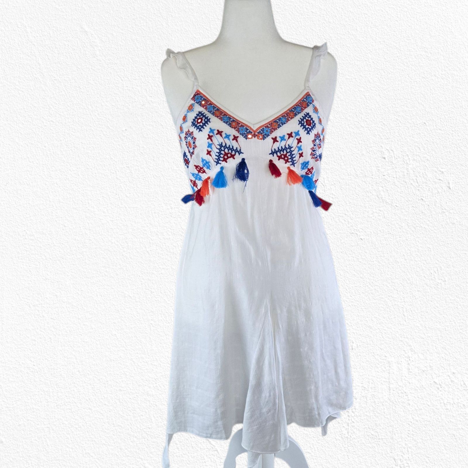Other AREA Stars Embroidered Cotton Dress Medium Size M / US 6-8 / IT 42-44 - 2 Thumbnail