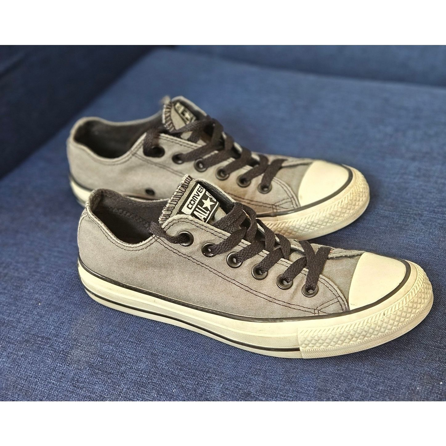 Converse Converse Chuck Taylor All Star Low Top Sneakers Grey SZ 6.5W Size US 8 / IT 38 - 2 Thumbnail