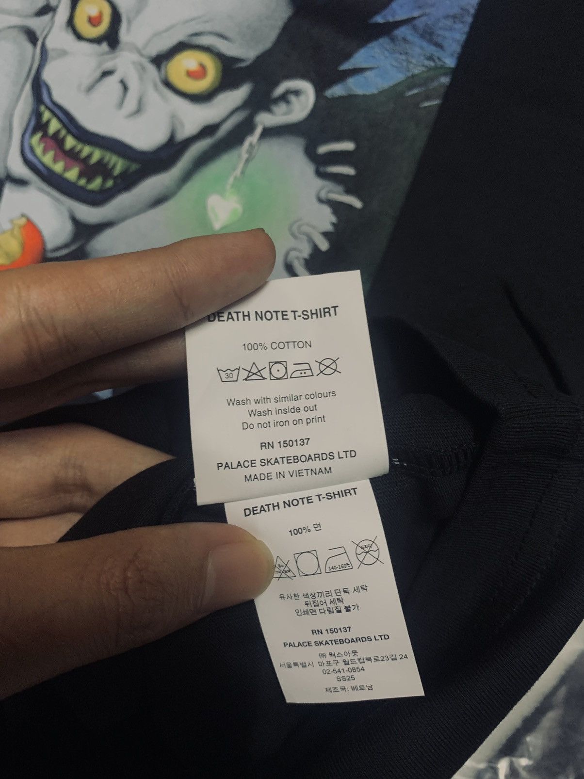 Palace Palace x Death Note Tee (Black) Size US L / EU 52-54 / 3 - 7 Thumbnail