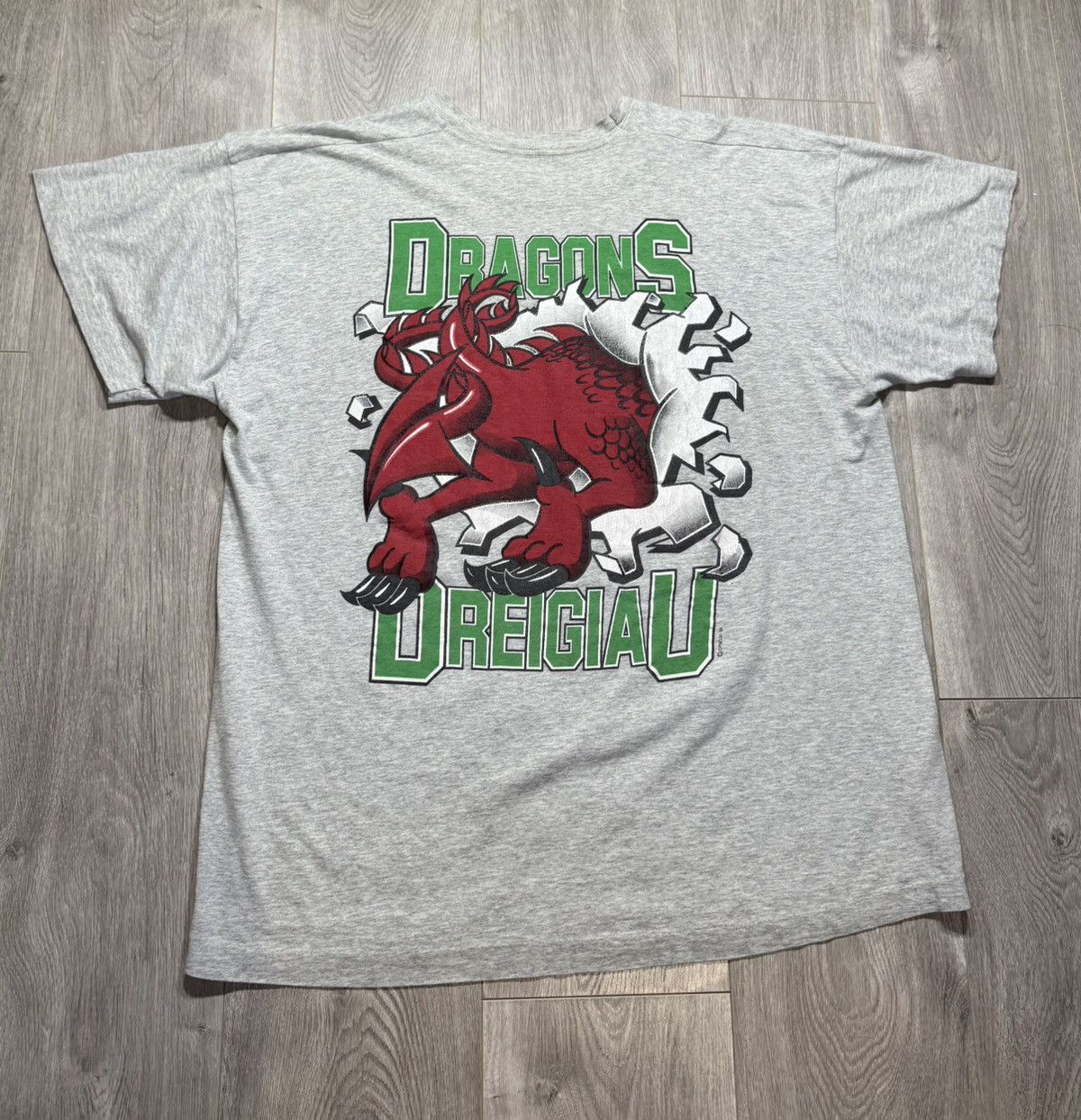 Vintage Wales Dragon 1994 Cymru Breakthrough Ich Dien Rugby Soccer Size US XL / EU 56 / 4 - 2 Thumbnail