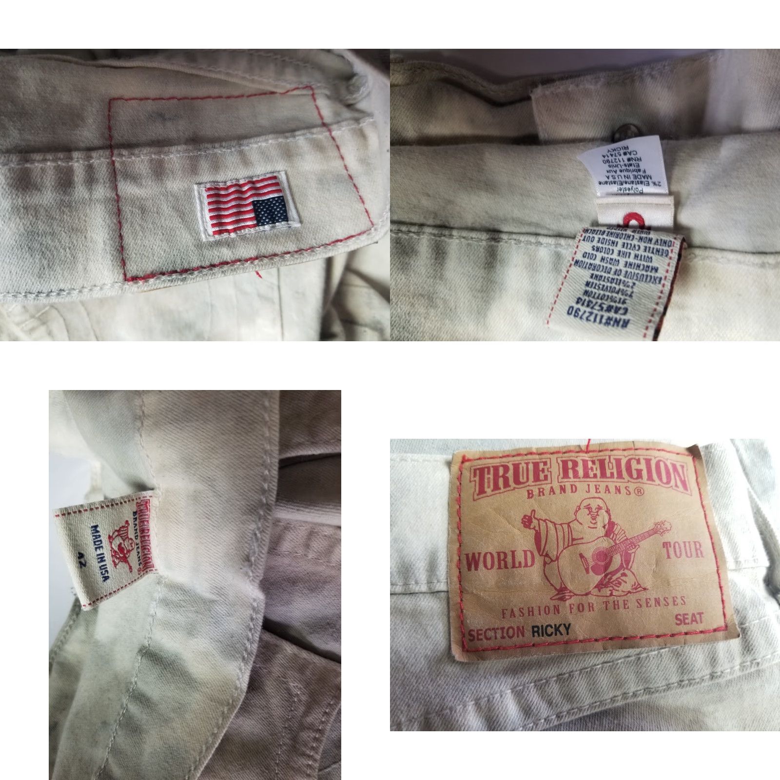 True Religion True Religion Jeans Shorts Relaxed Straight Camo Denim 42 Men Multicolor Adjustable Pockets Durable Stretch Casual Size US 42 / EU 58 - 9 Thumbnail