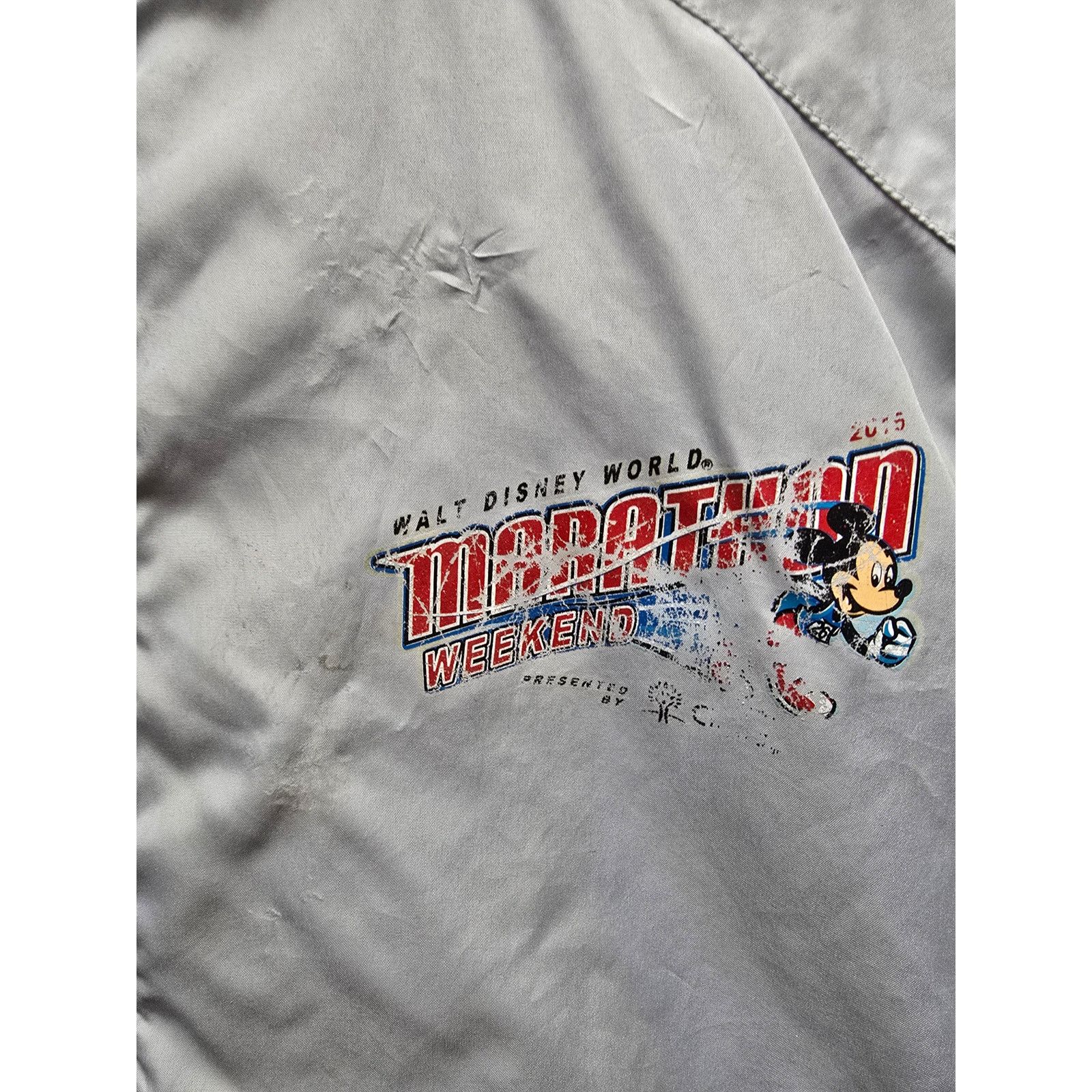 Disney Disney Windbreaker Mickey Mouse Marathon Gray Jacket Small Size US S / EU 44-46 / 1 - 3 Thumbnail