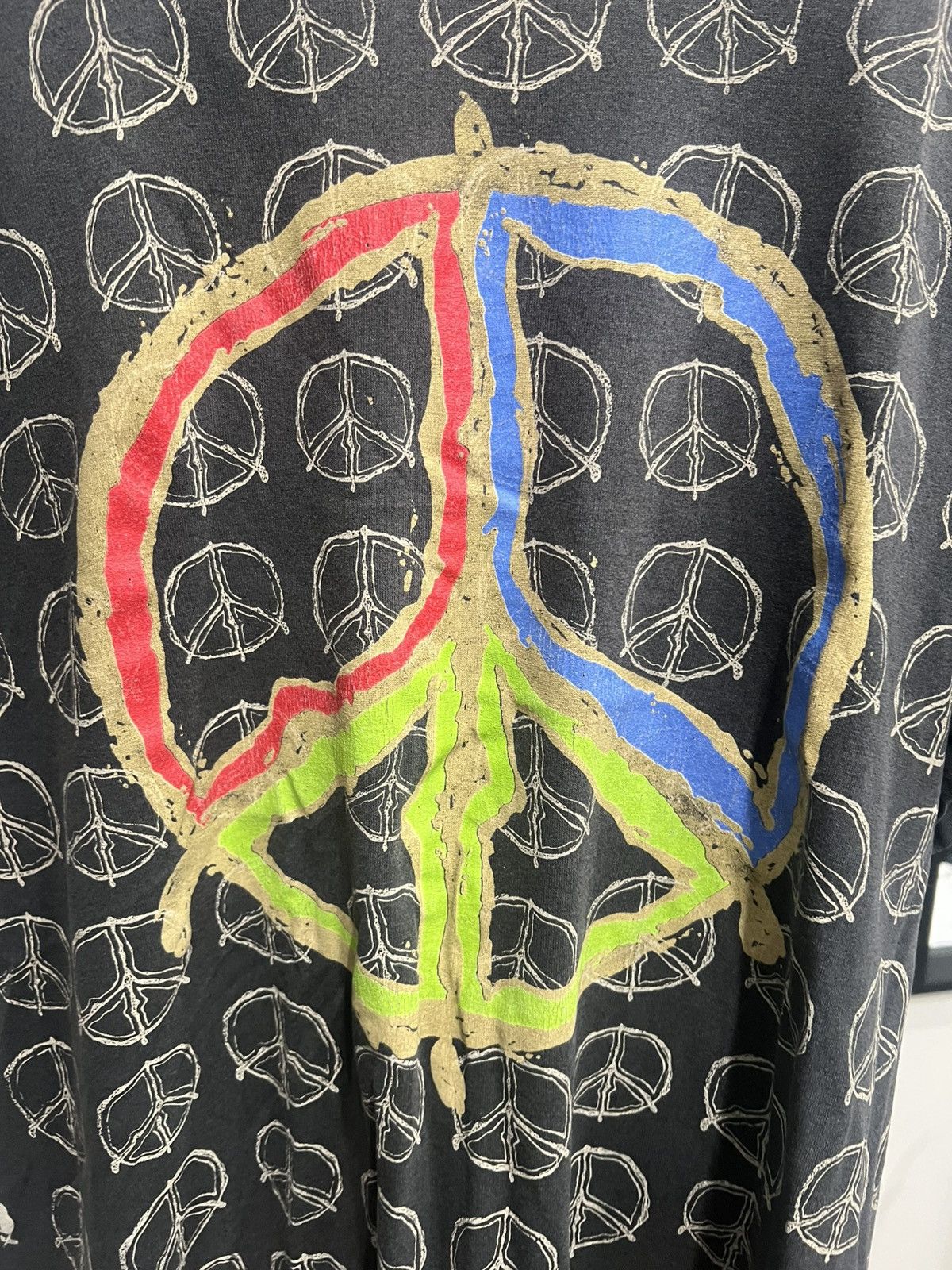 Vintage Vintage peace full graphic print Size US L / EU 52-54 / 3 - 3 Thumbnail
