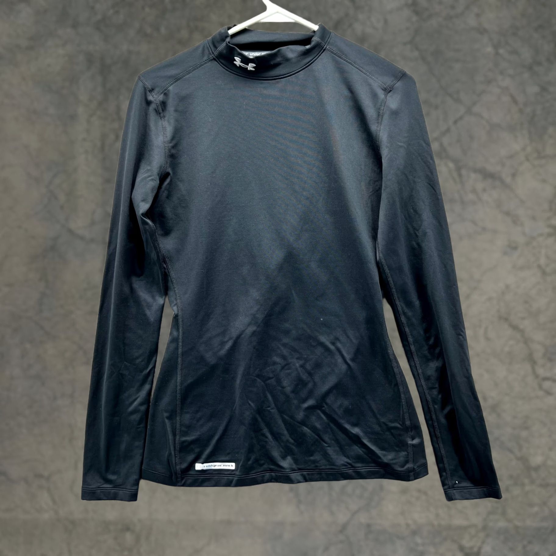 Under Armour Under Armour Sweatshirt Mens Medium Black Compression Coldgear Fitted Knit UA Shirt Pullover Slim Long Sleeve Casual Gym & Training Size US M / EU 48-50 / 2 - 1 Thumbnail