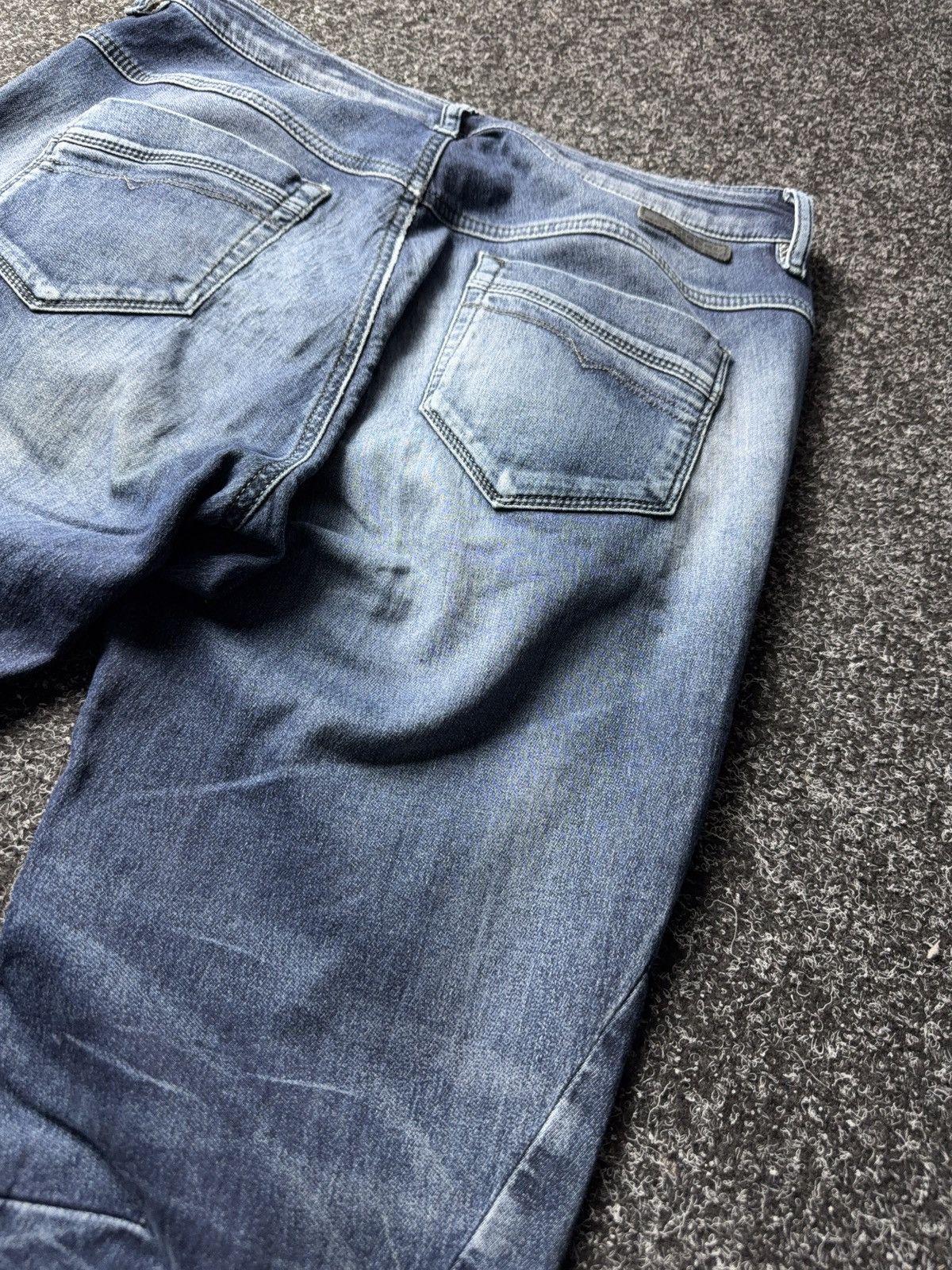 Diesel Luxury Diesel Fayza Vintage Blue Relaxed Tapered Jeans Size 25" / US 0 / IT 36 - 17 Thumbnail