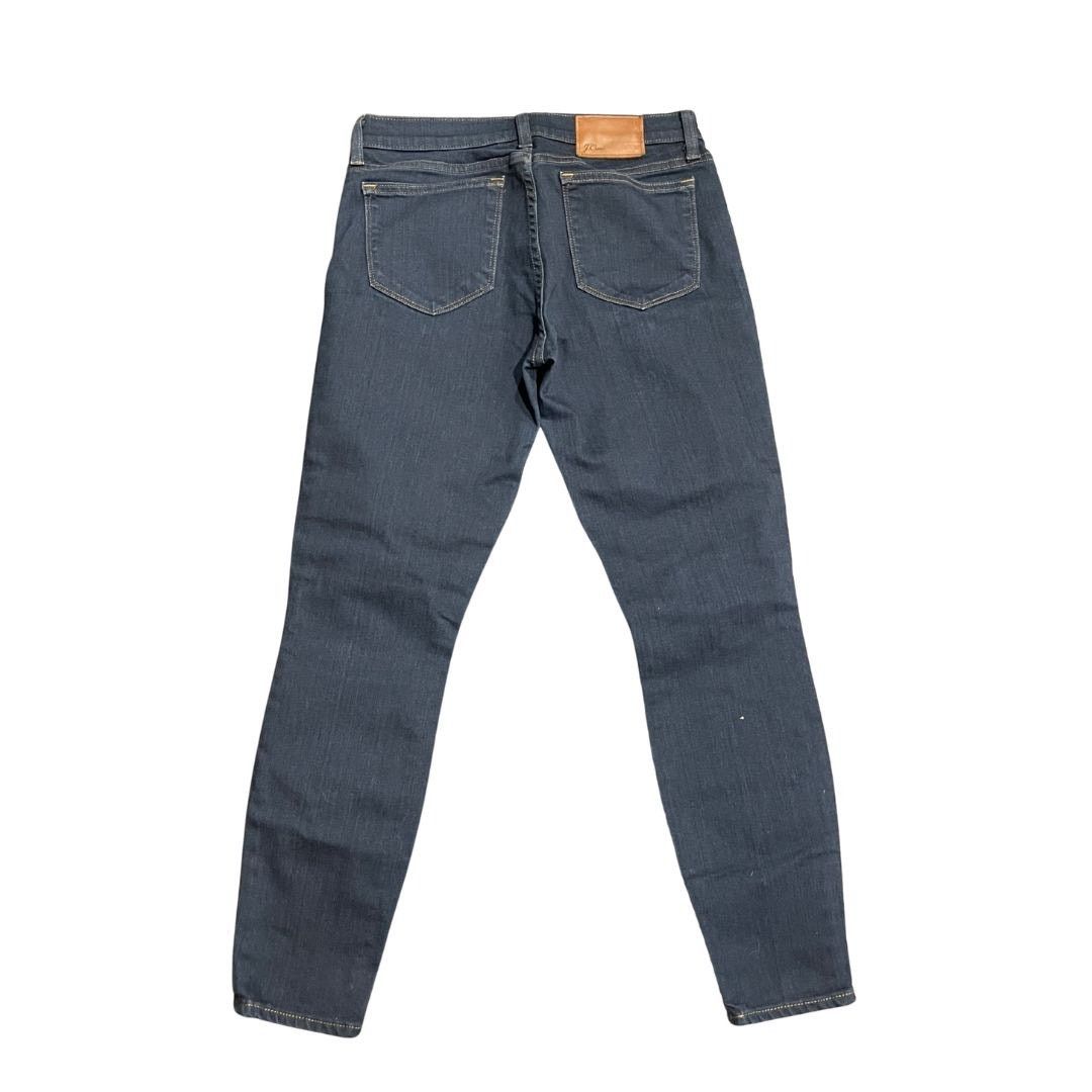 J.Crew Toothpick Skinny Dark Blue Wash Denim Jeans Mid Rise Slim Size 28" / US 6 / IT 42 - 2 Thumbnail