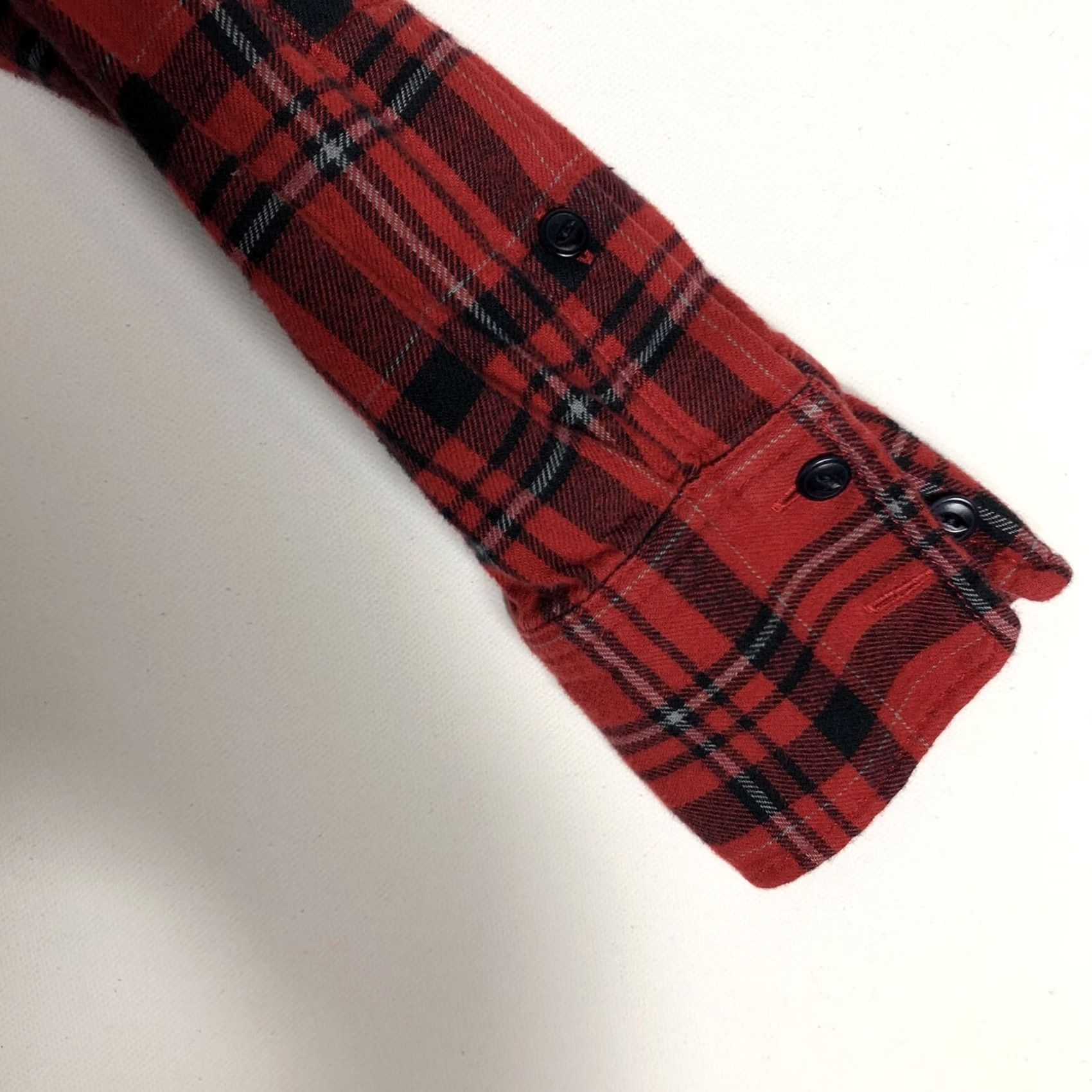 J.Crew J. Crew Women’s Red Black Plaid Button Up Flannel Size 0 L3 Shirt Slim? Regular? Size XS / US 0-2 / IT 36-38 - 4 Thumbnail