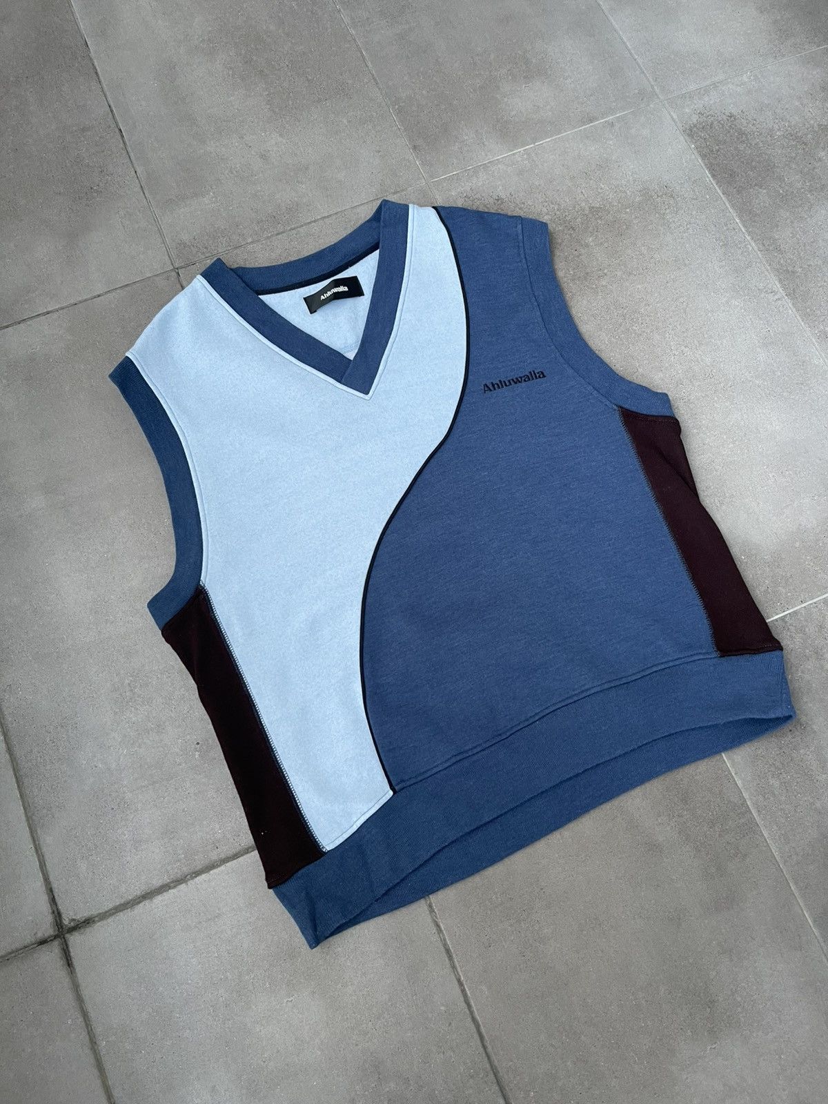 Ahluwalia !DS! AW23 Ahluwalia Mae Cotton V-Neck Sleeveless Sweatshirt Size US M / EU 48-50 / 2 - 8 Thumbnail