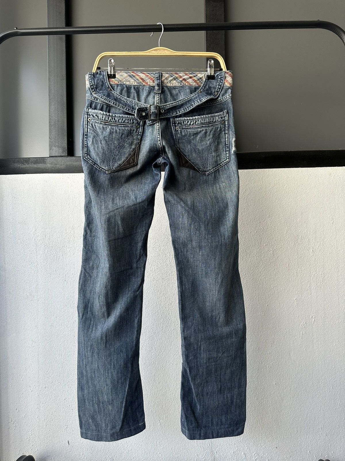 Dolce & Gabbana SS2007 D&G cummerband denim buckle back Size US 32 / EU 48 - 20 Thumbnail