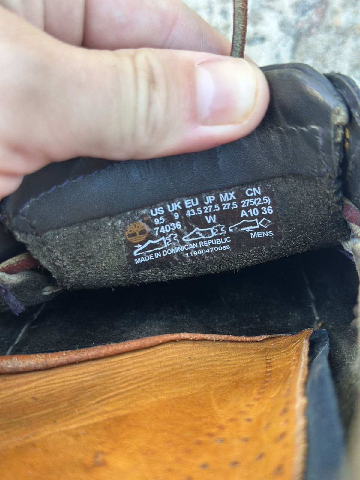 Timberland Luxury Man’s Timberland Leather Shoes Size 43.5 Size US 9.5 / EU 42-43 - 9 Thumbnail