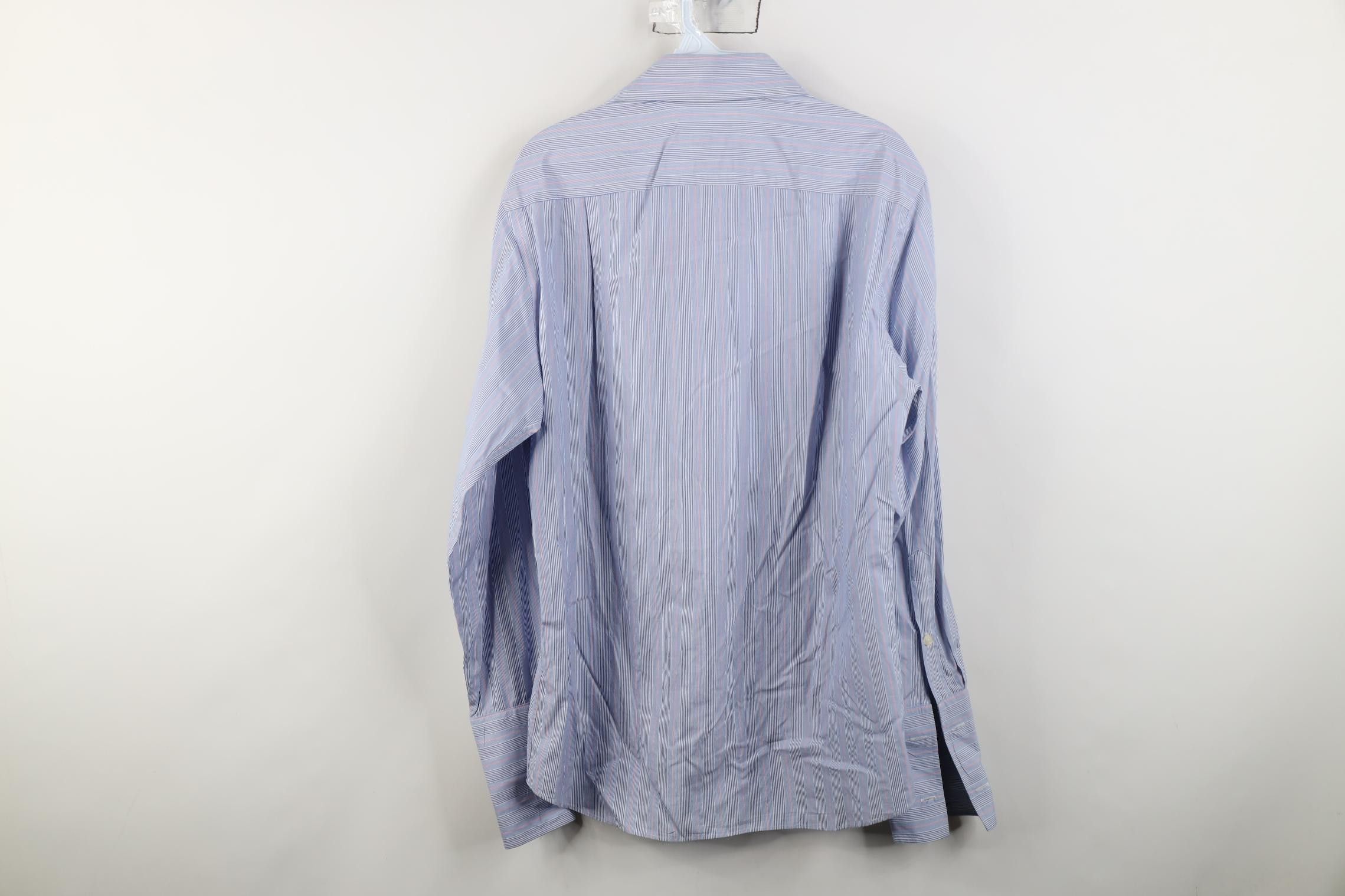 Vineyard Vines New Vineyard Vines Striped French Cuff Collared Button Shirt Size US M / EU 48-50 / 2 - 13 Thumbnail