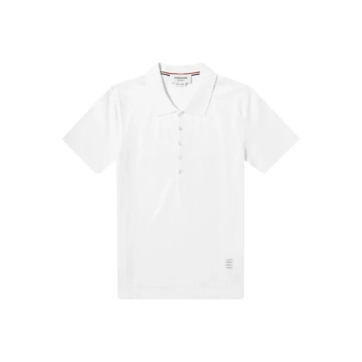 Other Thom Browne Classic White Logo Polo Shirt -2507 Size US S / EU 44-46 / 1 - 1 Thumbnail